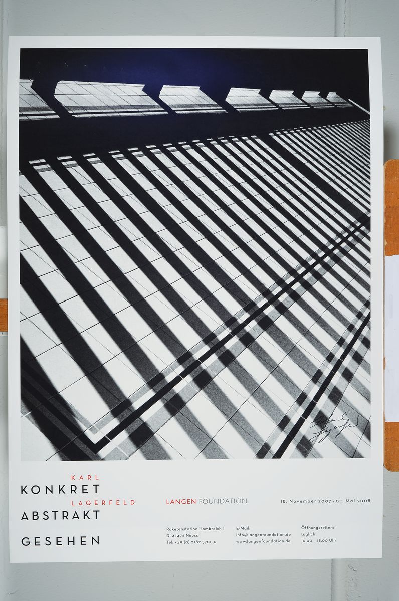 Detail k: Karl Lagerfeld , 1933-2019, "screen, 2004 ",Farboffset, Langen Foundation, Neuss 2007, sign., ca. 84x59,5 cm