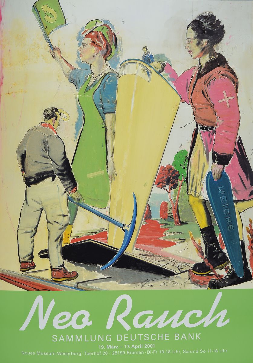 Neo Rauch, geb. 1960 in Leipzig, Farboffset,Weserburg Museum, Bremen 2001, sign., ca. 84x59,5 cm