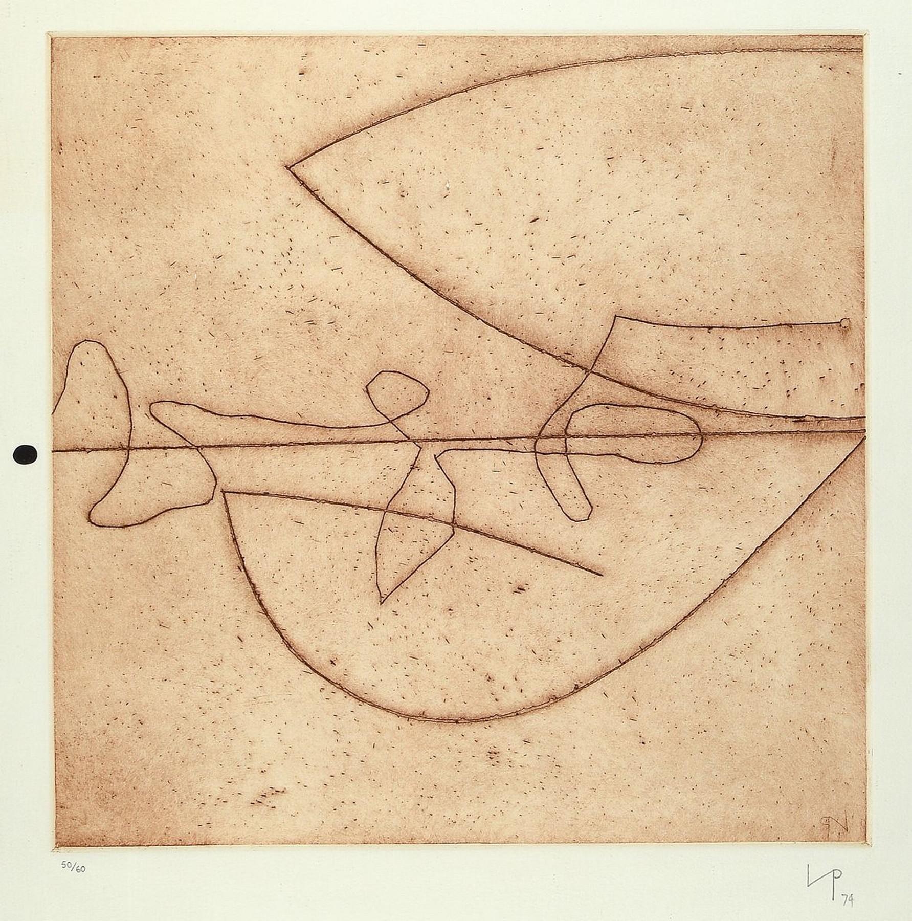 Victor Pasmore, 1908 - 1998, "Linear Development", Radierung, num. 50/60, monogrammiert und dat. 74, Plattenmaß 37.5 x 37.5 cm, Blattmaß: ...
