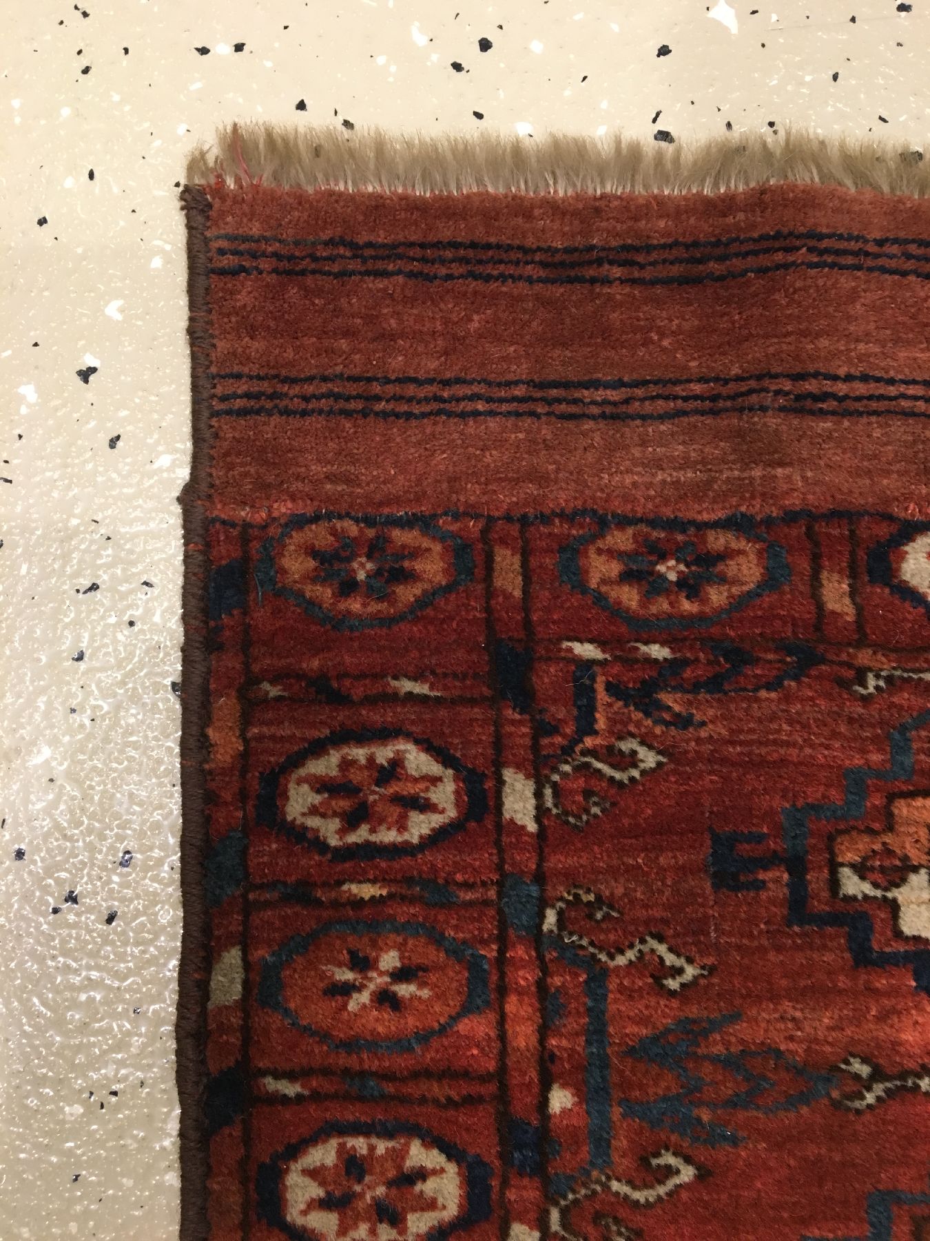 Detail e: Seltener feiner Tekke "Zeremonialteppich" antik, Turkmenistan, Mitte 19.Jhd., Wolle geknüpft auf Wolle. Rarer kleinformatiger ...