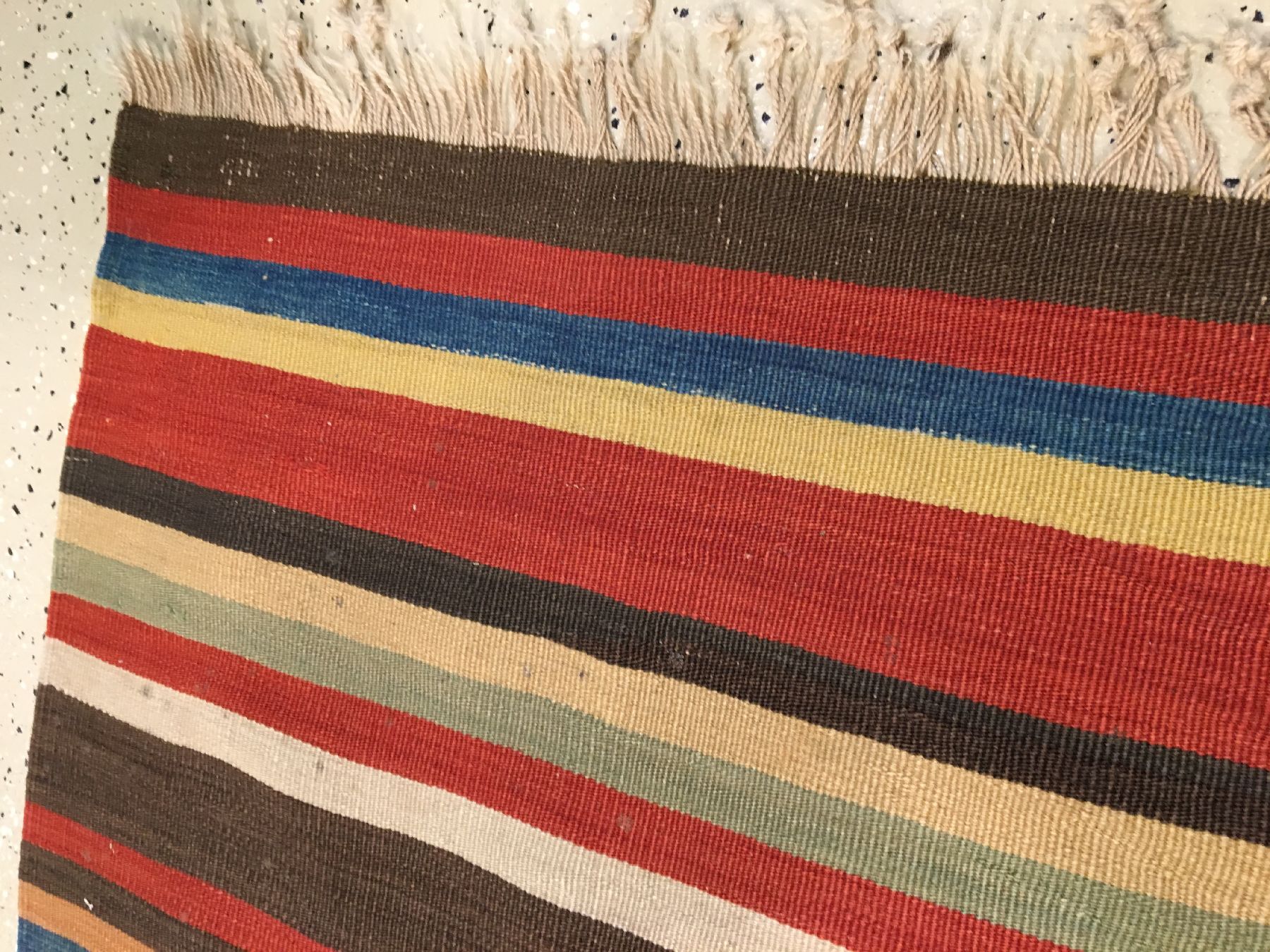 Detail f: Konya-Cubuk "Kelim" antik, Zentralanatolien, Ende 19.Jhd., Wolle gewebt auf Wolle. Farbenfroher Kelim mit guten Naturfarben. Seltenes ...