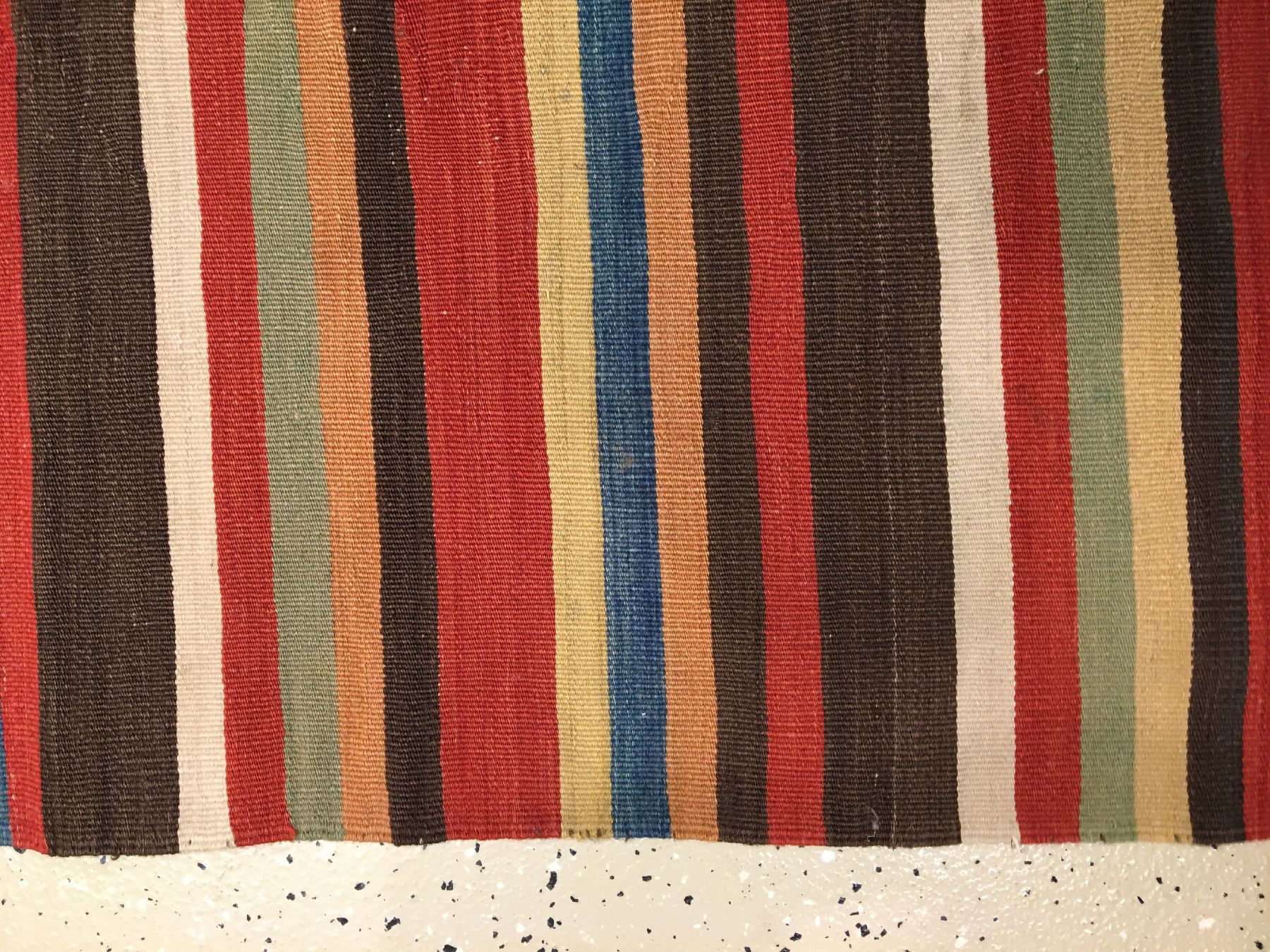 Detail g: Konya-Cubuk "Kelim" antik, Zentralanatolien, Ende 19.Jhd., Wolle gewebt auf Wolle. Farbenfroher Kelim mit guten Naturfarben. Seltenes ...