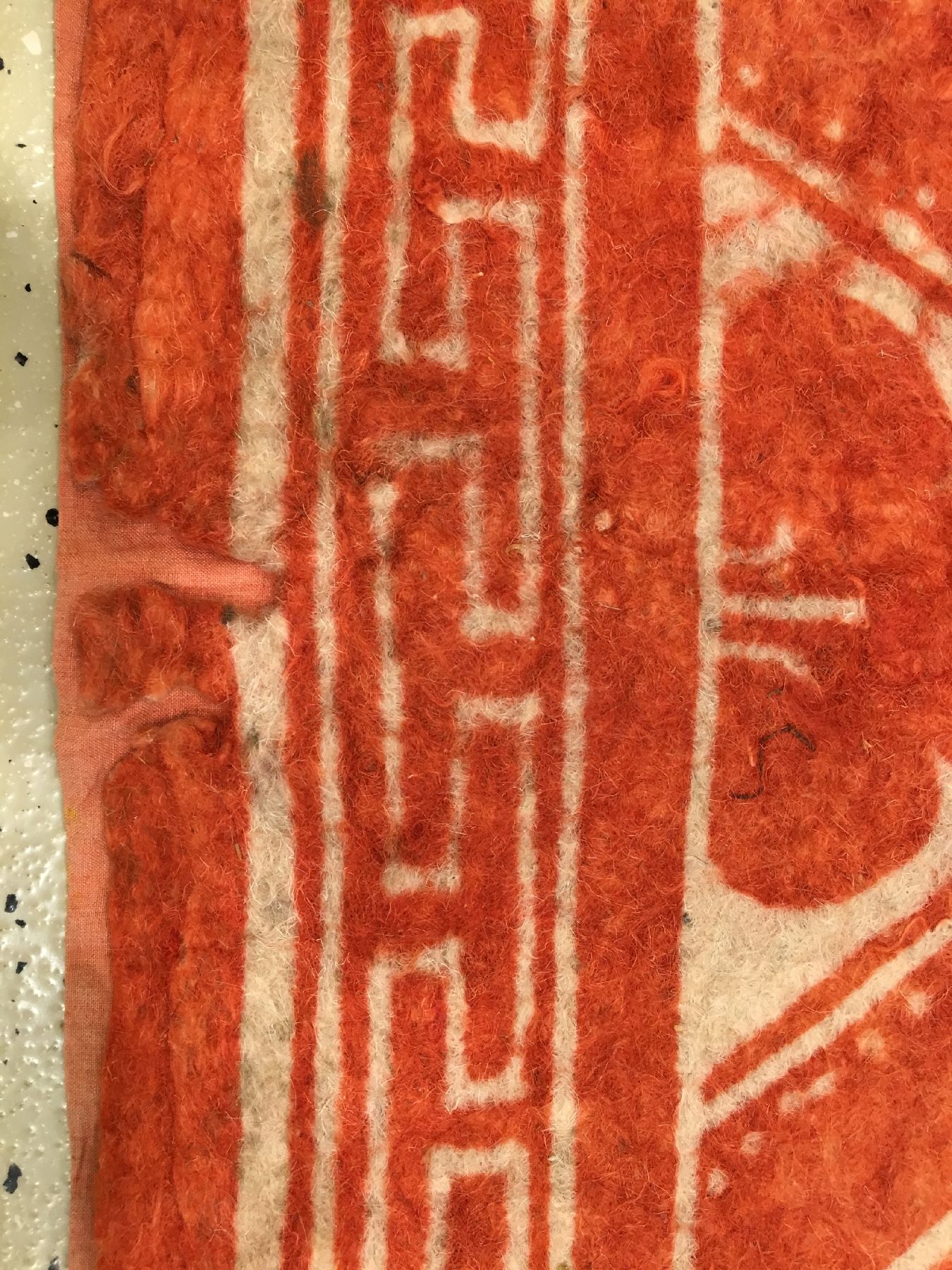 Detail f: Musealer Filz "Wandbehang" antik "wohl Kansu" (Publiziert bei Hali) "Späte Ming-Periode", Westchina, 16.Jhd.,. Dieses ...