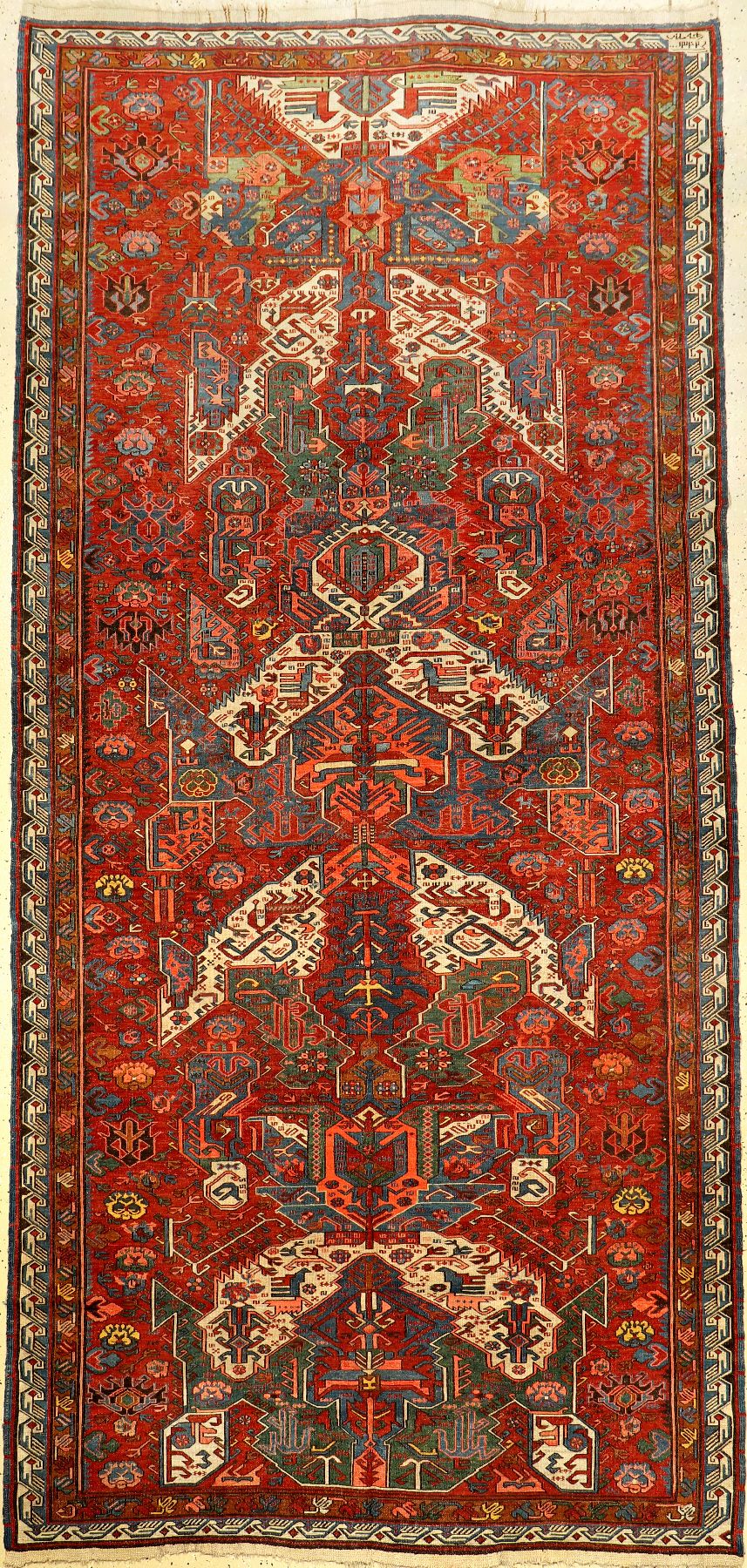 Seichur "Drachen-Sumakh" alt, Ostkaukasus Kuba-Gebiet, Datiert 1920, Wolle gewebt auf Wolle. Seltener Drachen-Sumakh aus der Seichur ...