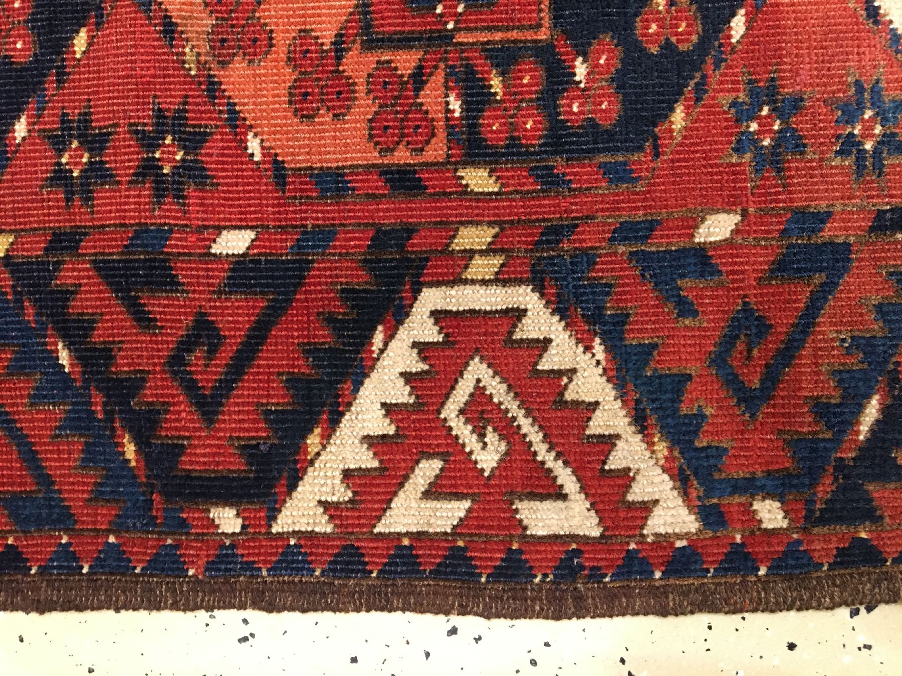 Detail g: Ersari "Hauptteppich" antik, Turkmenistan Amu-Darja Gebiet, frühes 19.Jhd., Wolle geknüpft auf Wolle. Seltener kleinformatiger Ersari ...