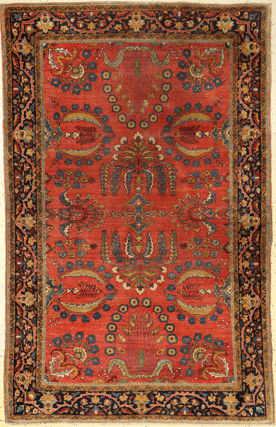 Sarogh Us Re Import, Persien, um 1920, Wolle auf Baumwolle, ca. 198 x 126 cm, EHZ: 4