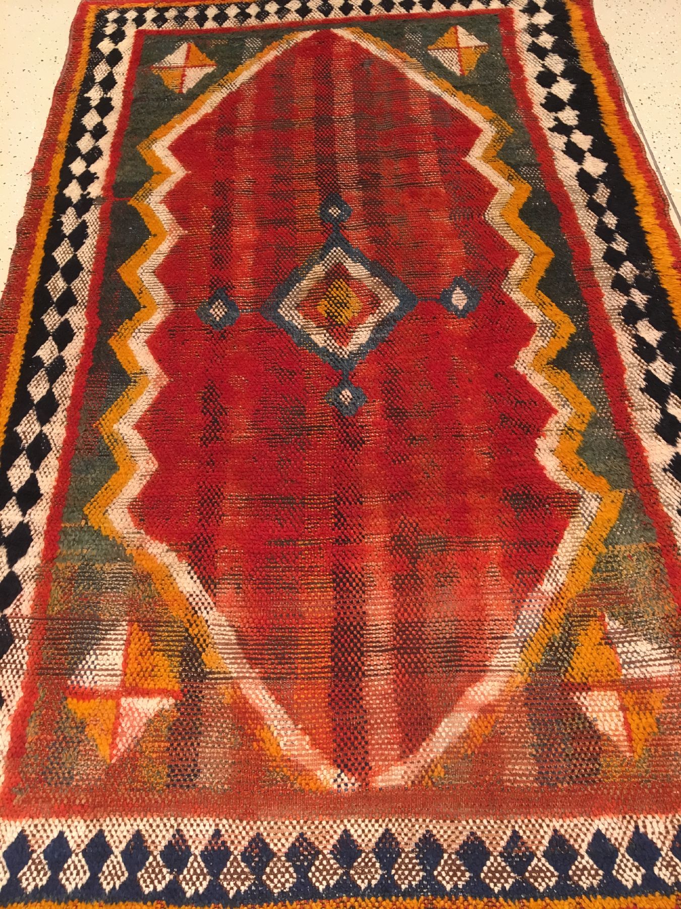 Detail f: Seltener "Doppelseitiger" Gaschgai Gabbeh antik (Dorujeh), Südwestpersien, 19.Jhd., Wolle geknüpft auf Wolle. Dieser für den ...