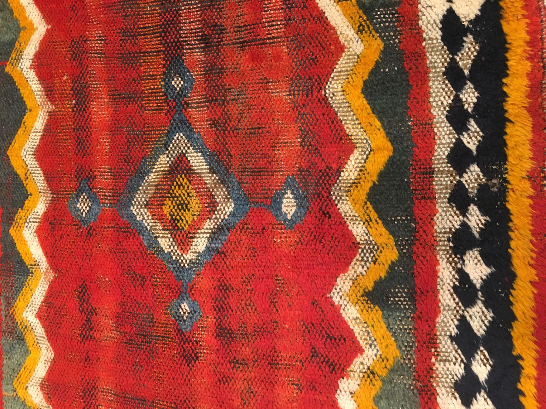 Detail g: Seltener "Doppelseitiger" Gaschgai Gabbeh antik (Dorujeh), Südwestpersien, 19.Jhd., Wolle geknüpft auf Wolle. Dieser für den ...