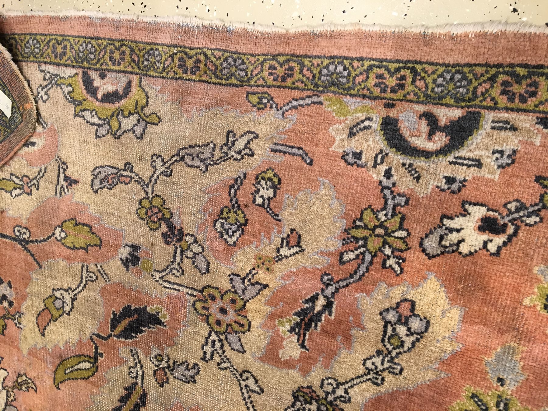 Detail e: Seltener Mahal "Wagireh" antik, Westpersien, 19.Jhd., Wolle geknüpft auf Baumwolle. Großformatiger Wagireh (Teppich Mustervorlage) aus ...