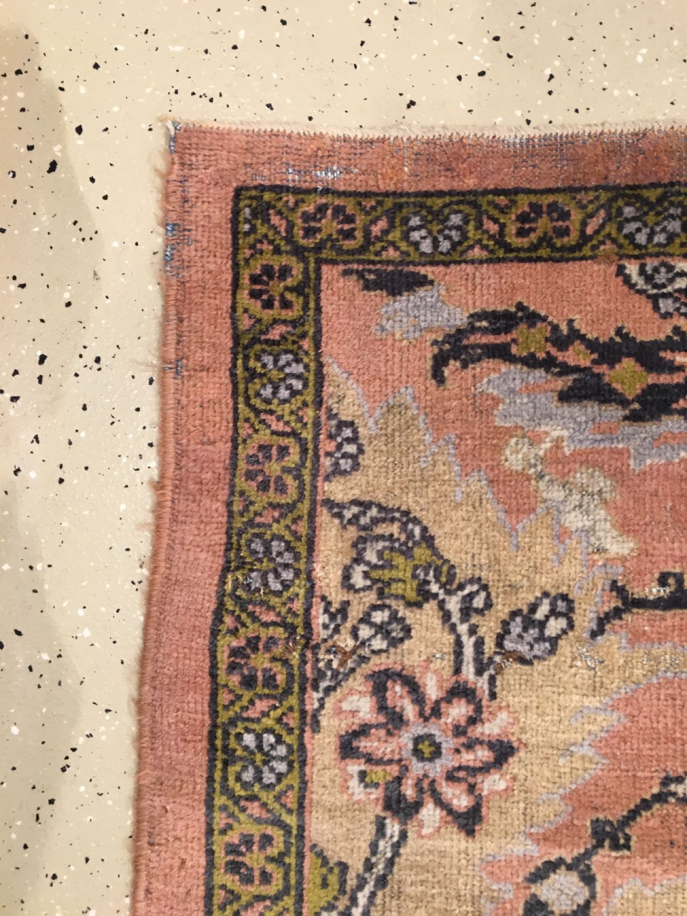 Detail f: Seltener Mahal "Wagireh" antik, Westpersien, 19.Jhd., Wolle geknüpft auf Baumwolle. Großformatiger Wagireh (Teppich Mustervorlage) aus ...