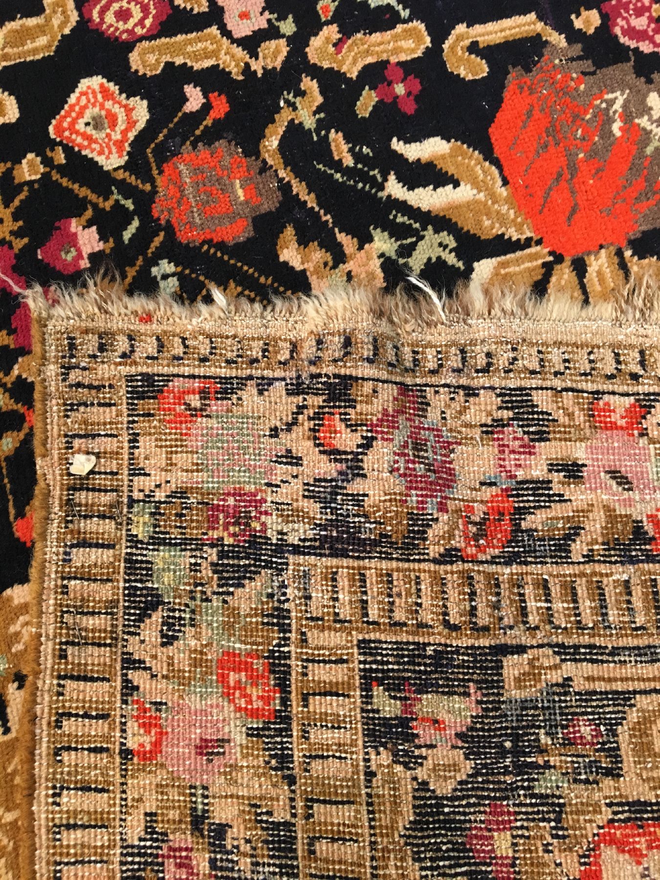 Detail i: Seltener Karabagh "Kelley" alt, Südkaukasus, um 1920, Wolle geknüpft auf Wolle. Seltener großer Karabagh im Kelley-Format mit sehr ...