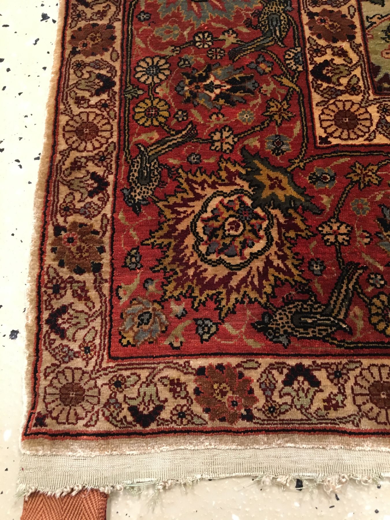 Detail h: Feiner Seiden Kum Kapi antik, Türkei Istanbul, um 1900/1910, reine Naturseide. Seltener Seidenteppich aus den armenischen Meisterwerkstätten in ...