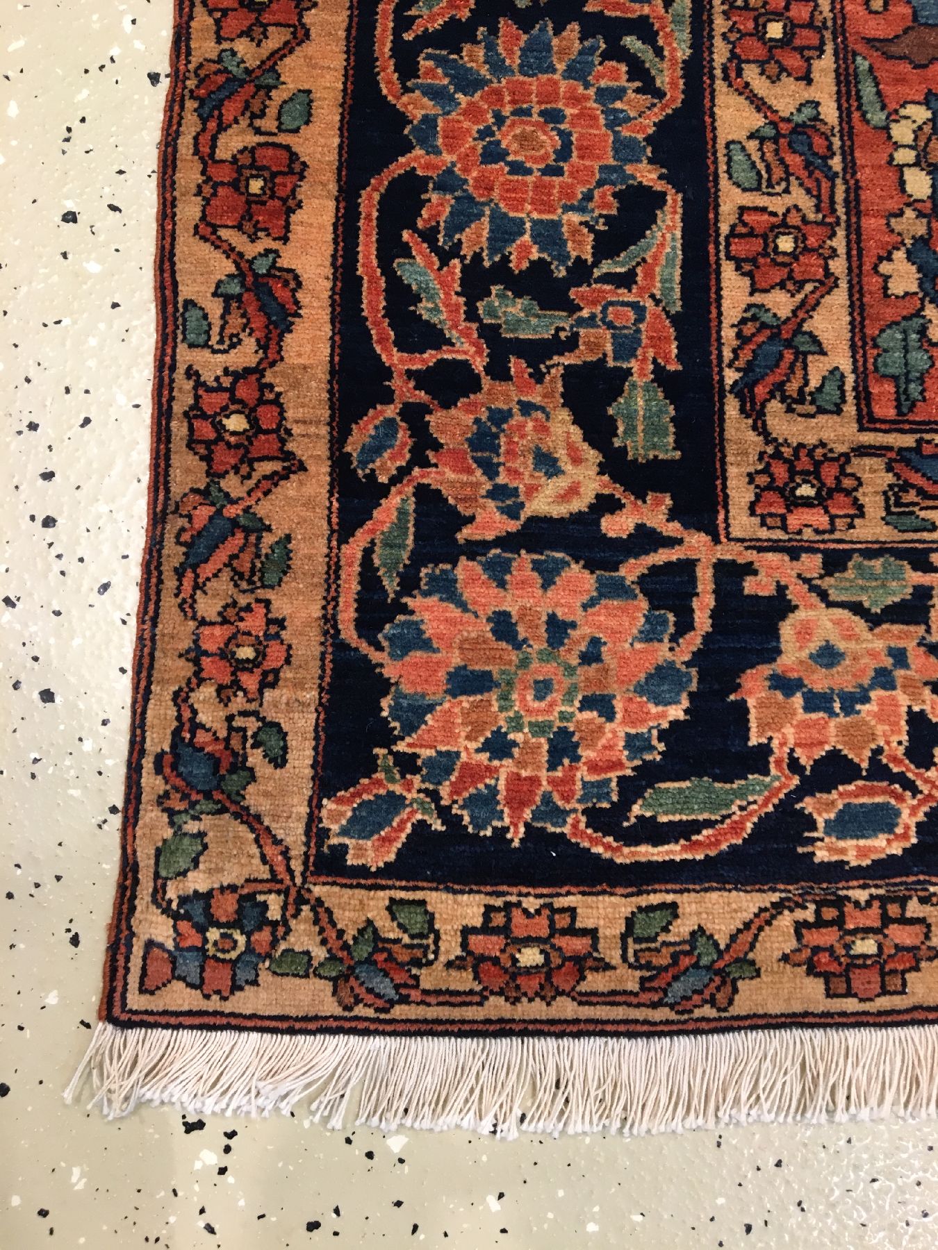 Detail g: Sehr feiner Mischan-Malayer antik, Westpersien, 19.Jhd., Wolle geknüpft auf Baumwolle. Tuchfeiner Malayer aus dem Dorf Mischan mit erstklassigen ...