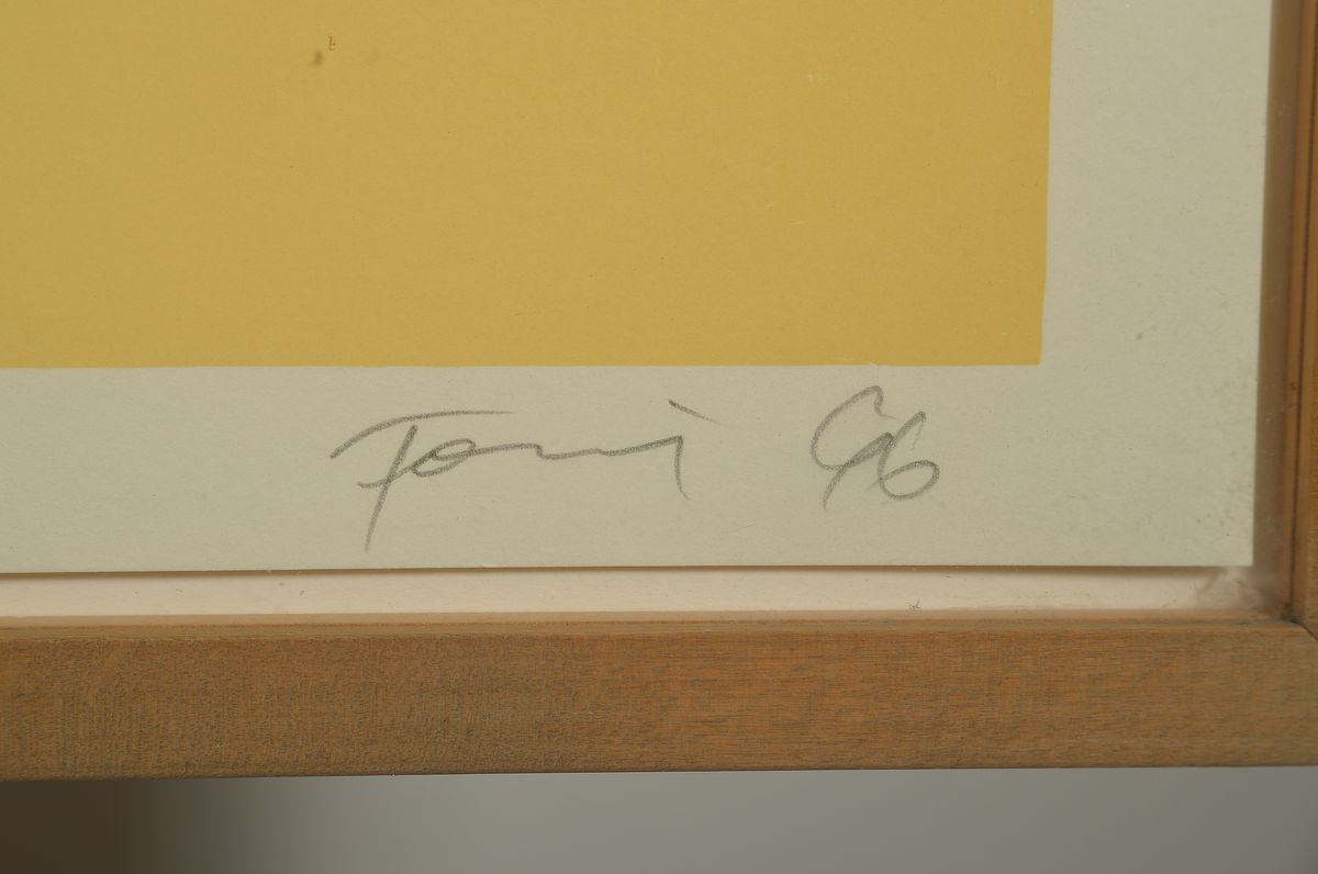 Detail a: Günther Förg, 1952 Füssen-2013 Freiburg, Farbsiebdruck von 1996, signiert und bez.: e.a., Auflage 40 Exempl., ca. 128x99cm, u.Gl.,R.