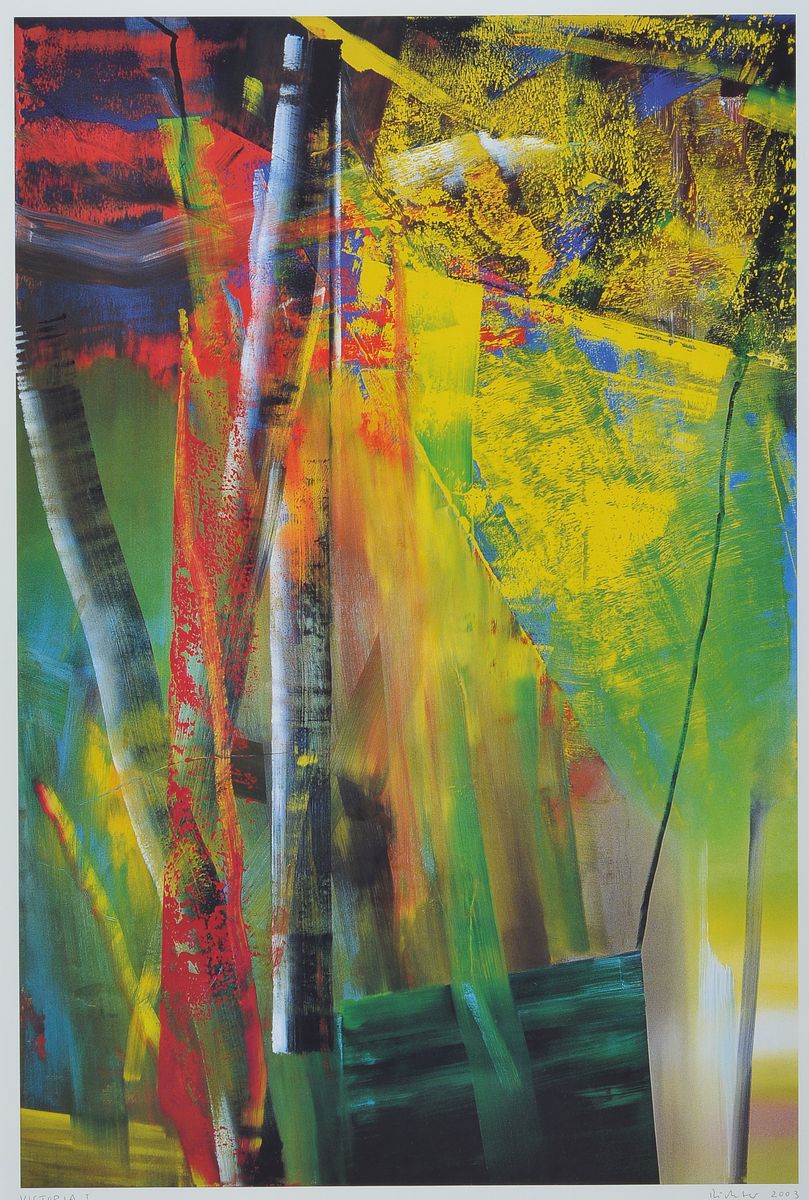 Gerhard Richter, geb. 1932, Viktoria I Farboffset auf Karton, drucksigniert, Edition Achenbach Art Edition Düsseldorf, für die Viktoria ...