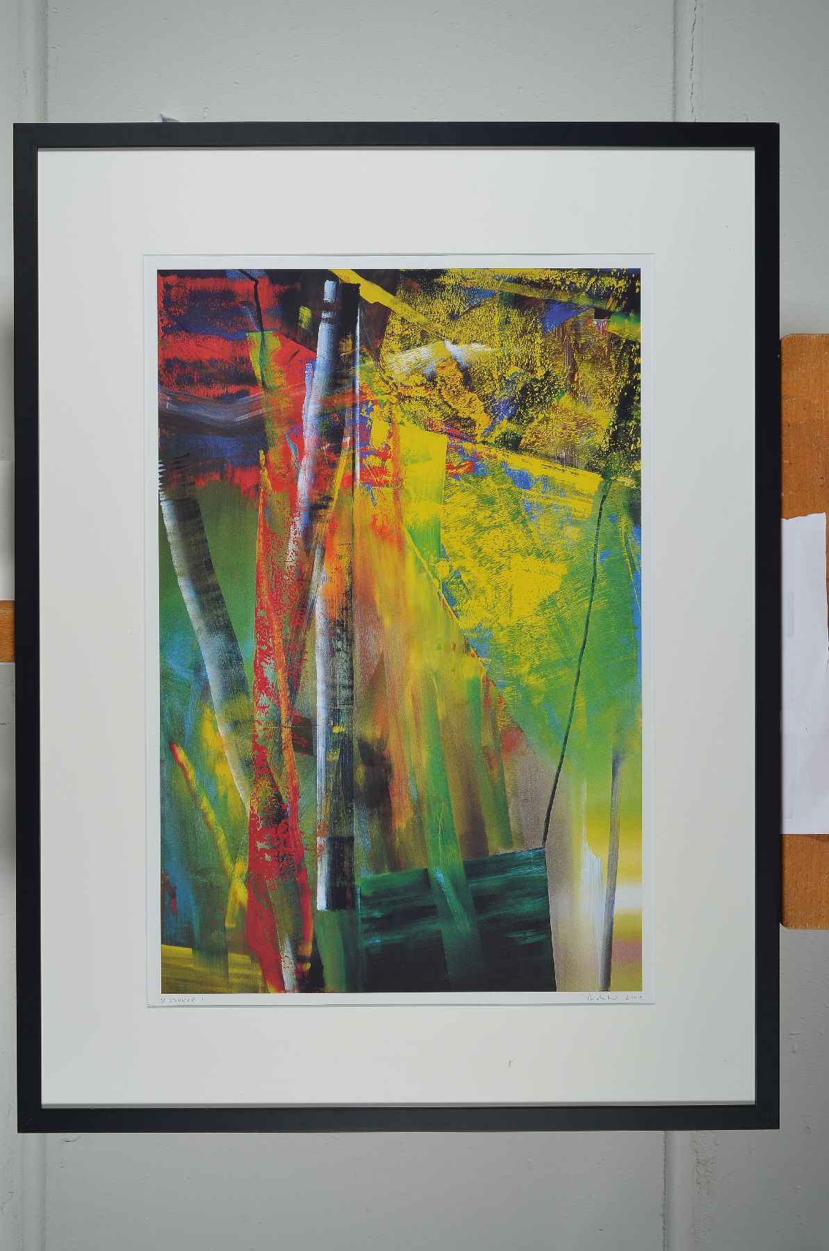 Detail b: Gerhard Richter, geb. 1932, Viktoria I Farboffset auf Karton, drucksigniert, Edition Achenbach Art Edition Düsseldorf, für die Viktoria ...