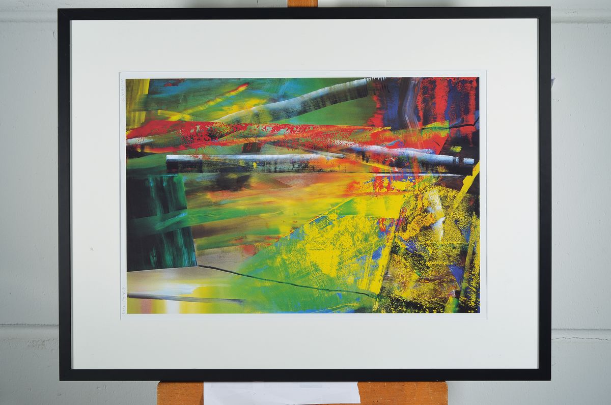 Detail k: Gerhard Richter, geb. 1932, Viktoria I Farboffset auf Karton, drucksigniert, Edition Achenbach Art Edition Düsseldorf, für die Viktoria ...