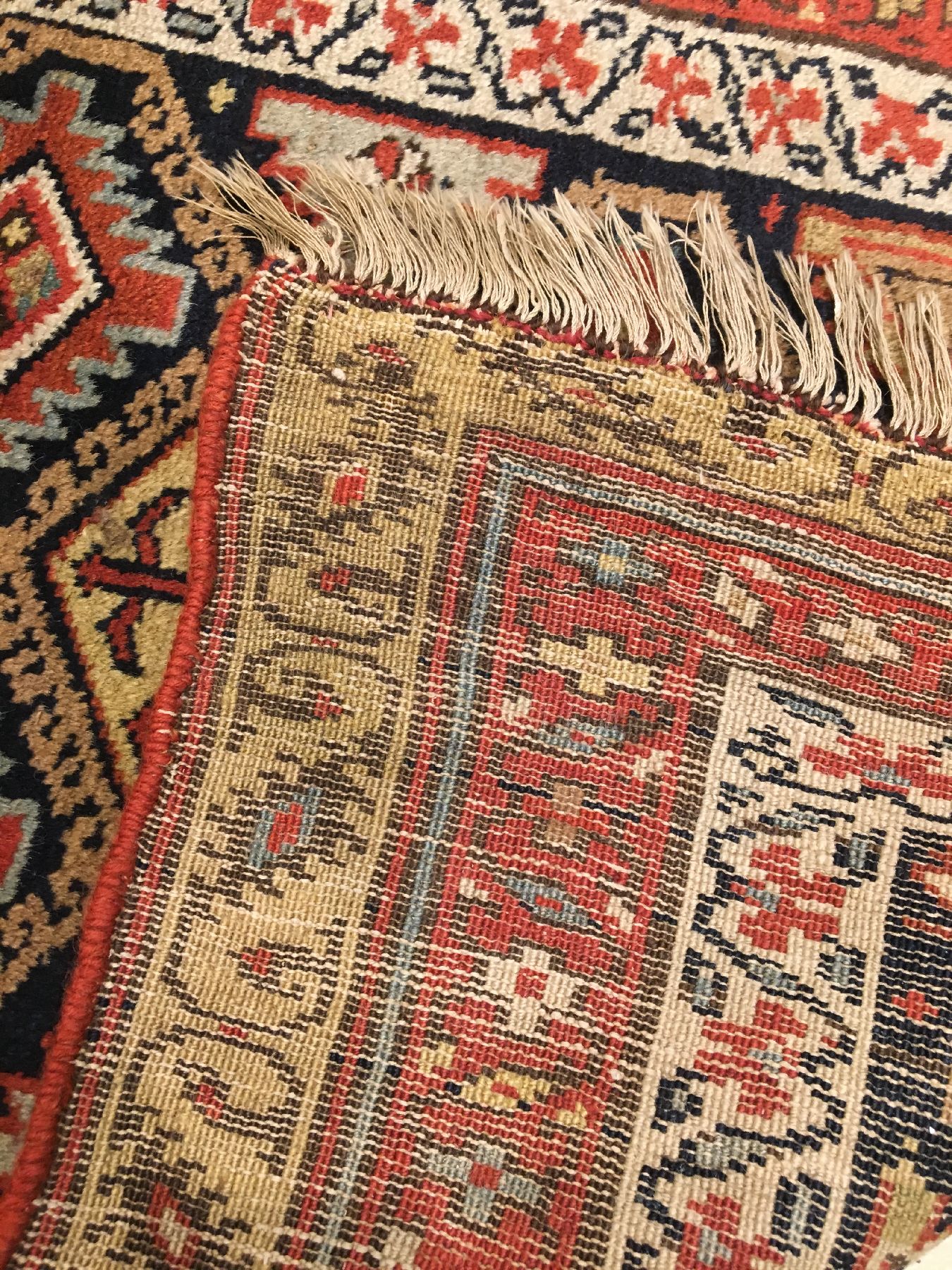 Detail g: Kleiner kurdischer "Gebetsteppich" antik, Nordwestpersien, Ende 19.Jhd., Wolle geknüpft auf Wolle. Feiner kurdischer Gebetsteppich mit ...