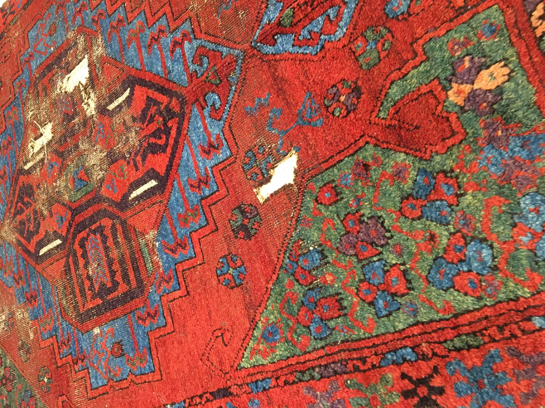 Detail c: Karapinar "Galerie" antik, Zentralanatolien Konya-Region, Mitte 19.Jhd., Wolle geknüpft auf Wolle. Früher Karapinar Teppich im Galerie ...