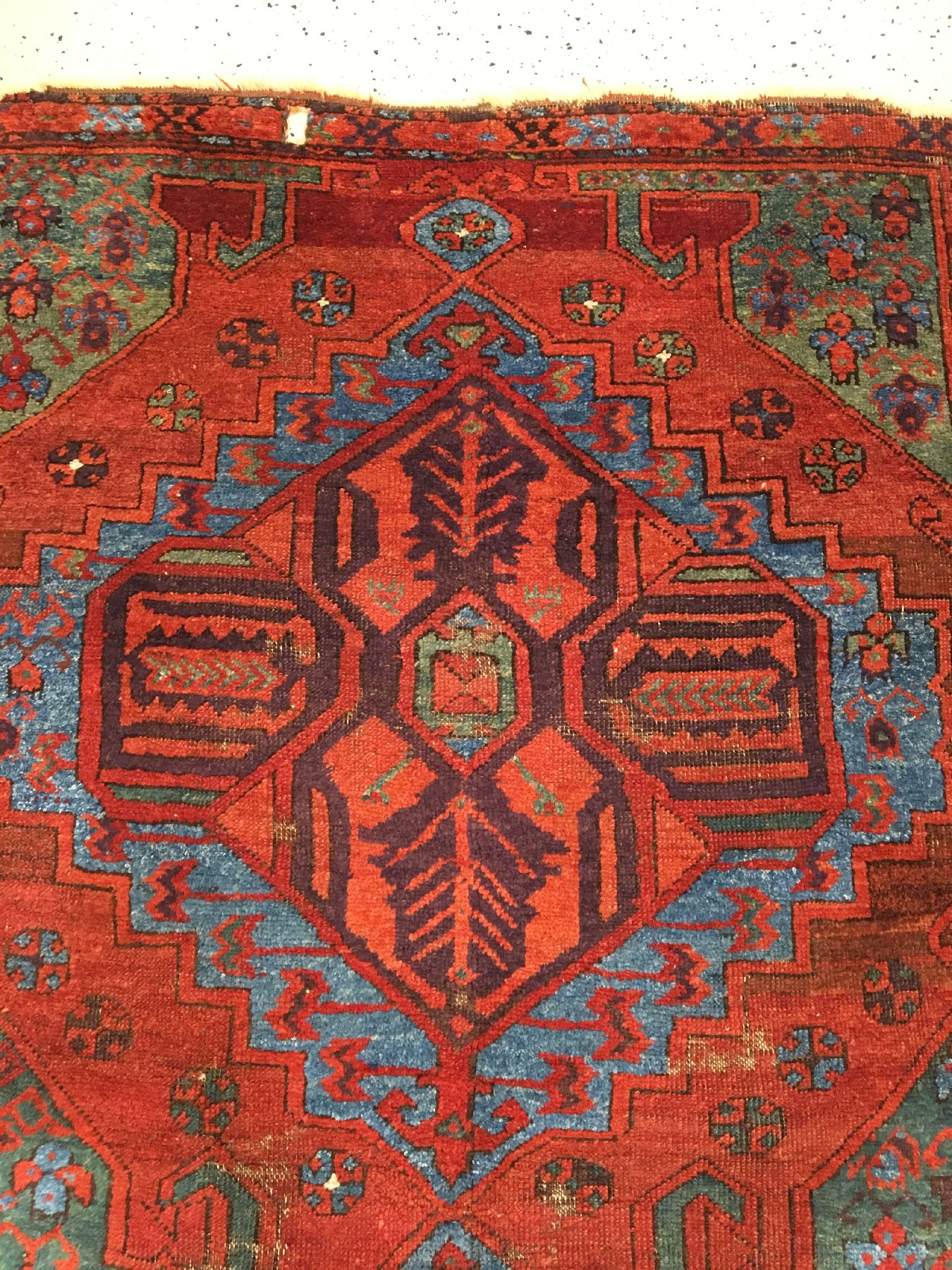 Detail d: Karapinar "Galerie" antik, Zentralanatolien Konya-Region, Mitte 19.Jhd., Wolle geknüpft auf Wolle. Früher Karapinar Teppich im Galerie ...