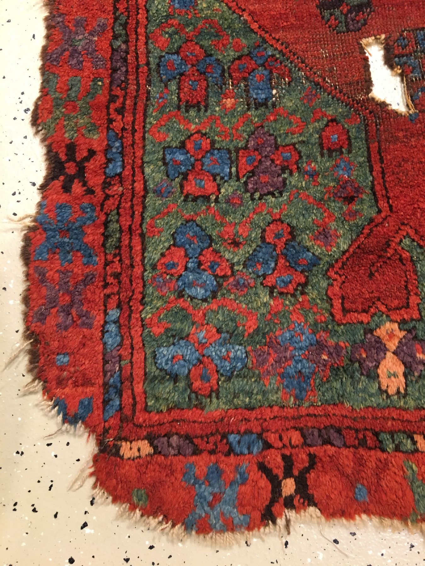 Detail f: Karapinar "Galerie" antik, Zentralanatolien Konya-Region, Mitte 19.Jhd., Wolle geknüpft auf Wolle. Früher Karapinar Teppich im Galerie ...