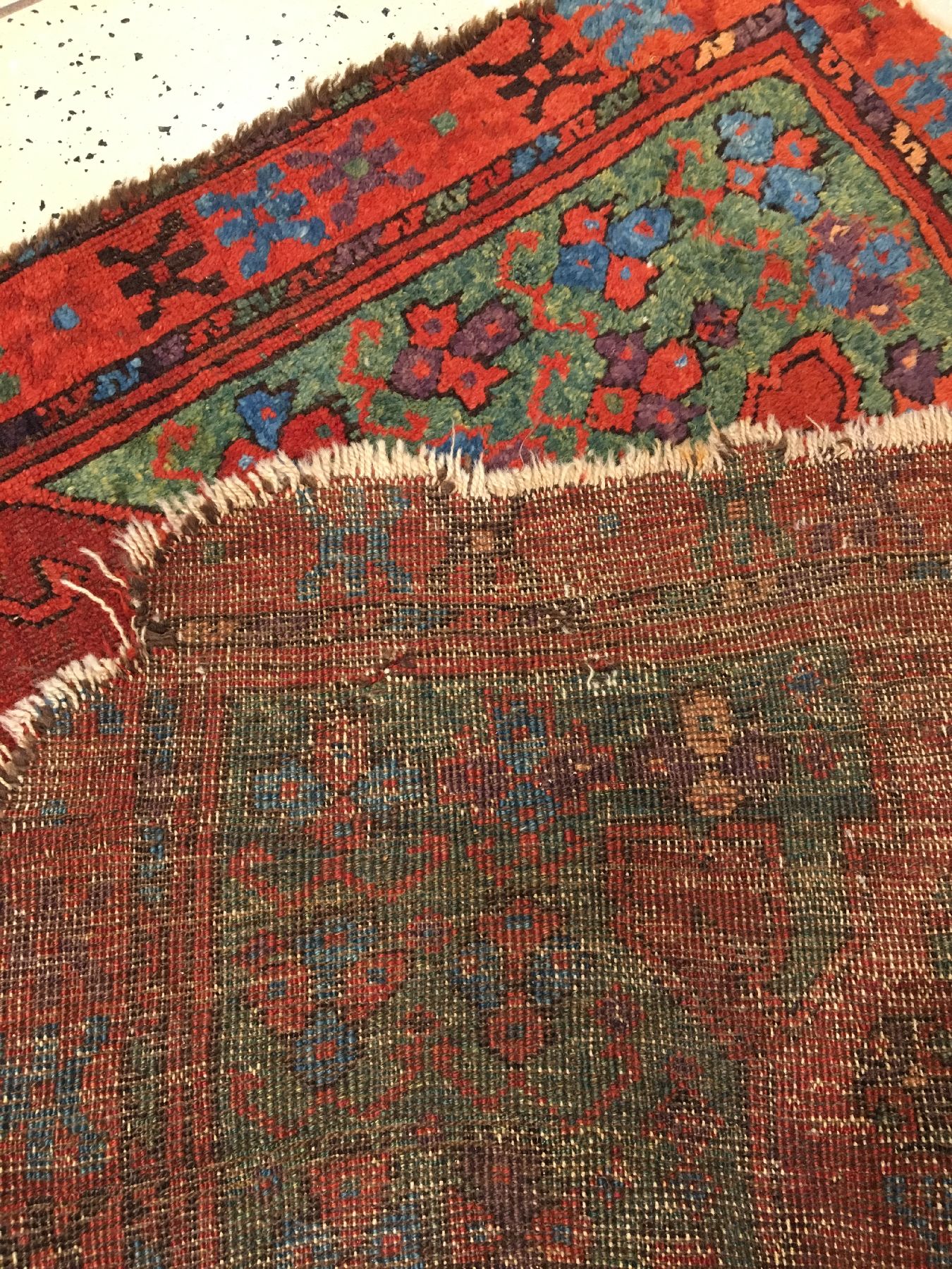 Detail i: Karapinar "Galerie" antik, Zentralanatolien Konya-Region, Mitte 19.Jhd., Wolle geknüpft auf Wolle. Früher Karapinar Teppich im Galerie ...