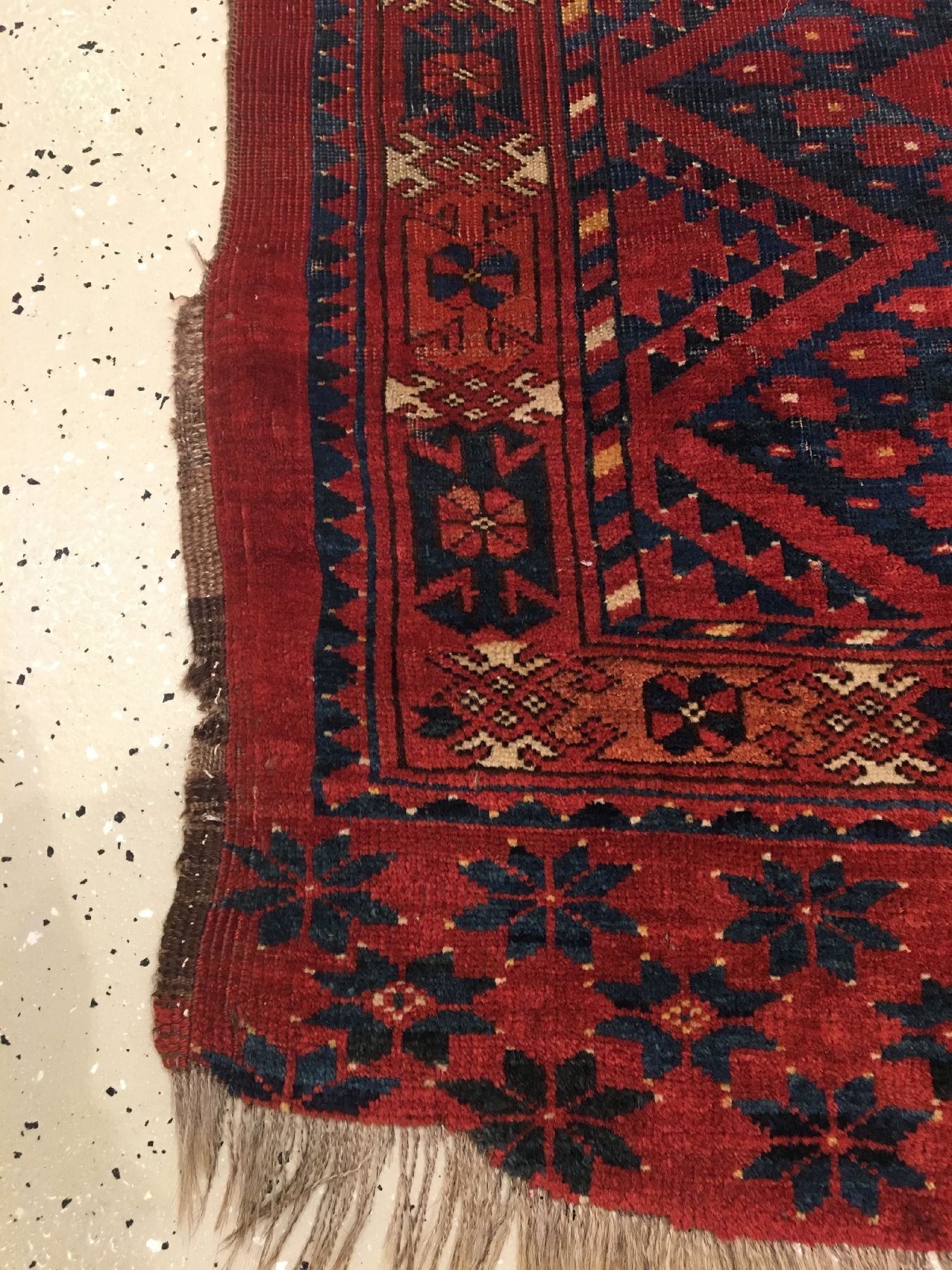 Detail g: Ersari "Tschowal" antik, Turkmenistan Amu-Darja Region, frühes 19.Jhd., Wolle geknüpft auf Wolle/Ziegenhaar. Früher Tschowal aus der ...