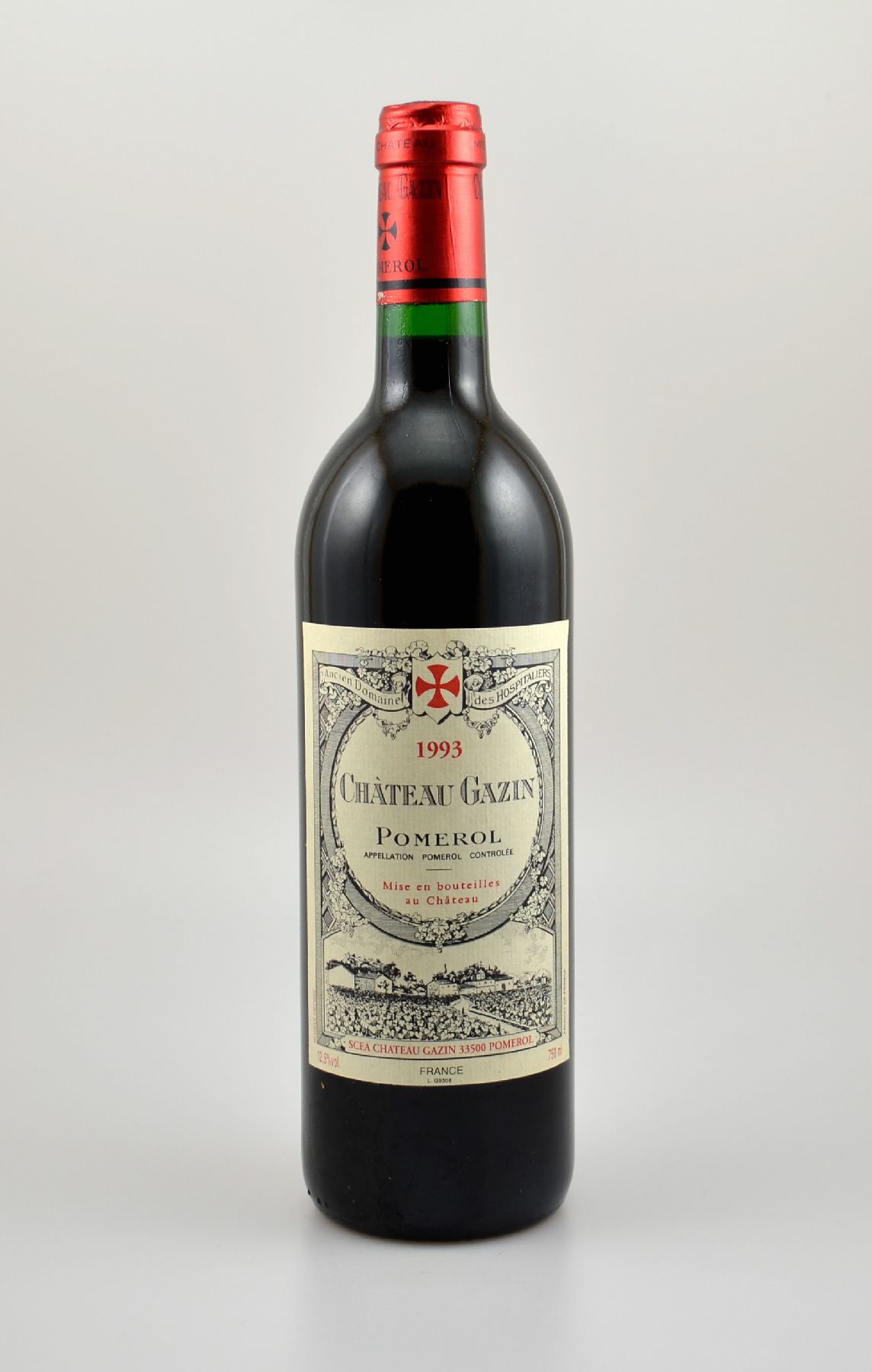 2 Flaschen 1993 Chateau Gazin, Pomerol, je ca. 75 cl, 12,5 % Vol., Füllstände: je ca. into neck, hervorragende Erhaltungszustände, unverkostet, ...
