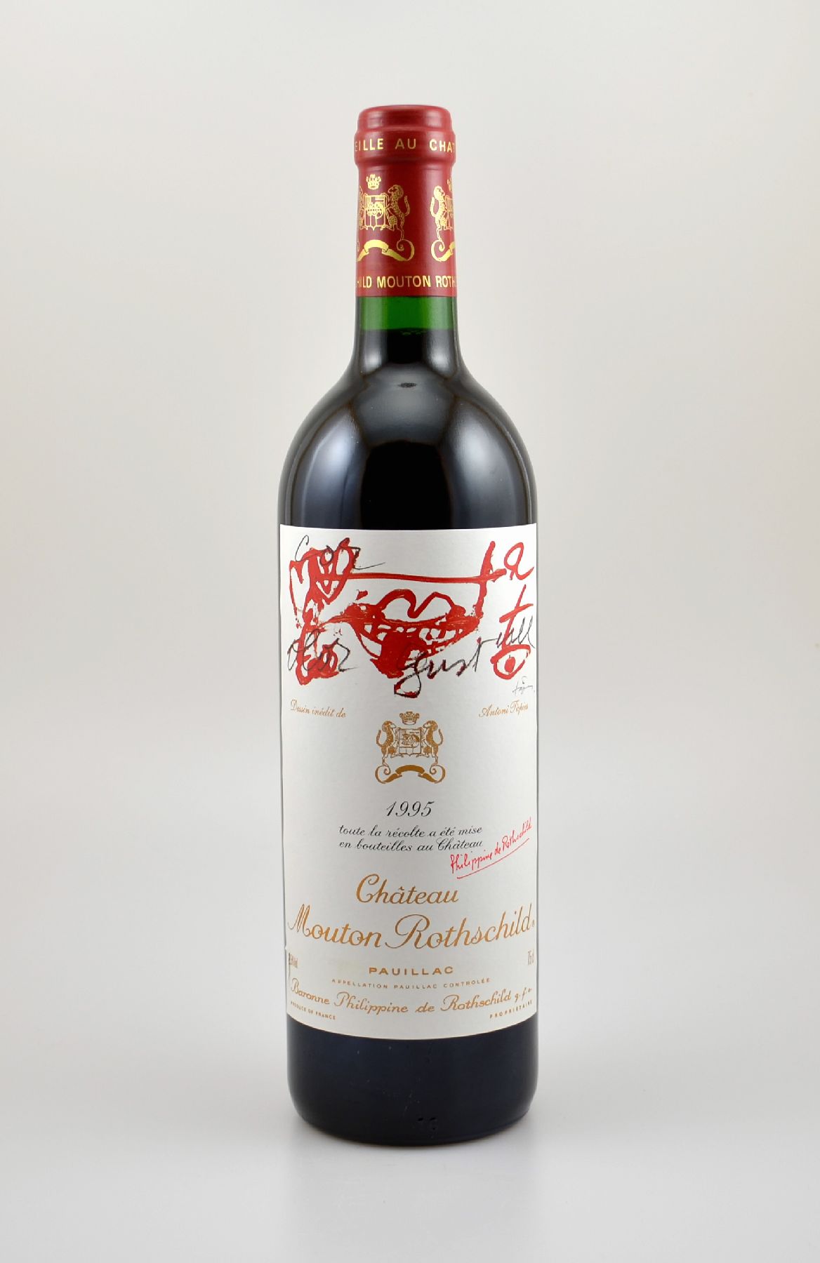12 Flaschen 1995 Chateau Mouton Rothschild, Pauillac, Premier Grand Cru Classe, je ca. 75 cl, 12,5 % Vol., Füllstände: je ca. into neck, ...