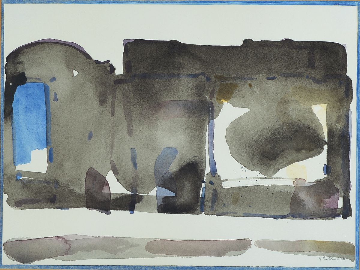 Oskar Koller, 1925-2004, Aquarell auf Papier, rechts unten signiert und dat.76, unter Glas gerahmt, motif ca. 28x38 cm, gesamt ca. 52,5x67,5 cm