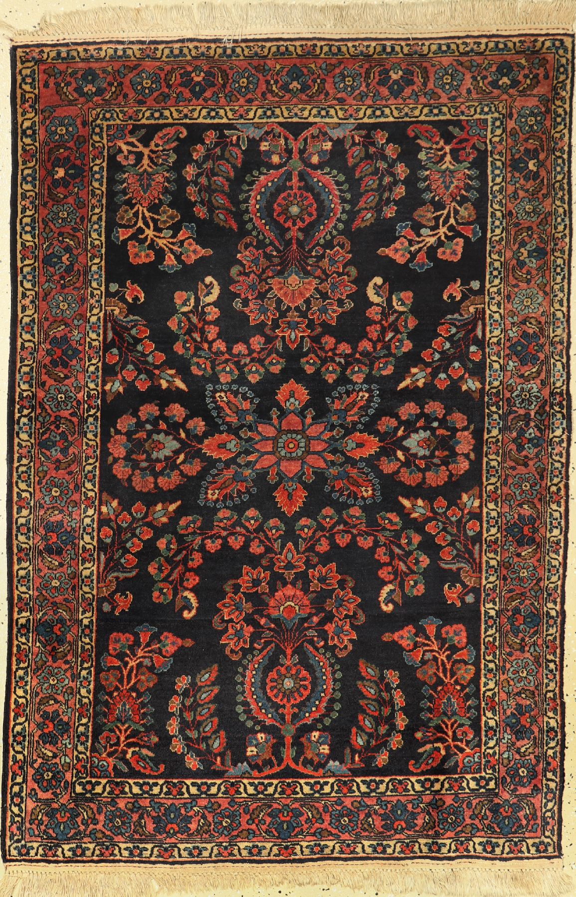 Re-Import Sarogh, Persien, um 1920, Wolle auf Baumwolle, ca. 147 x 100 cm, EHZ: 2-3