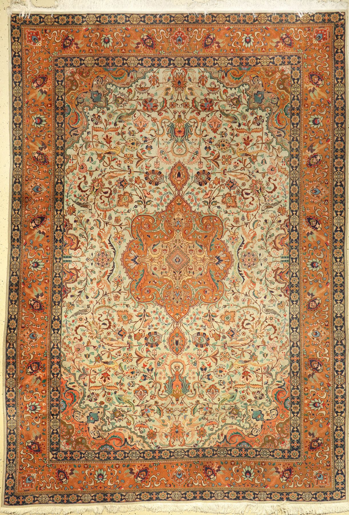 Täbriz fein, Persien, ca. 50 Jahre, Korkwolle ca. 278 x 197 cm, EHZ: 2-3