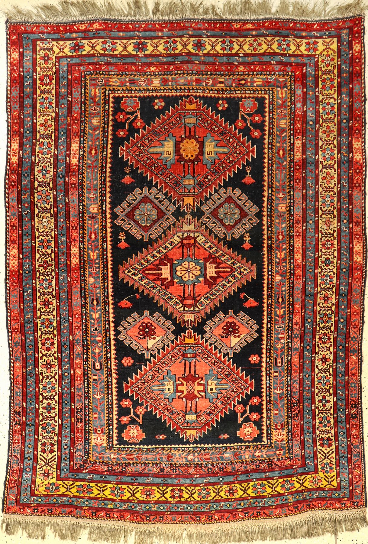 Shirvan antik, Kaukasus, um 1900, Wolle aufWolle, ca. 190 x 135 cm, EHZ: 3