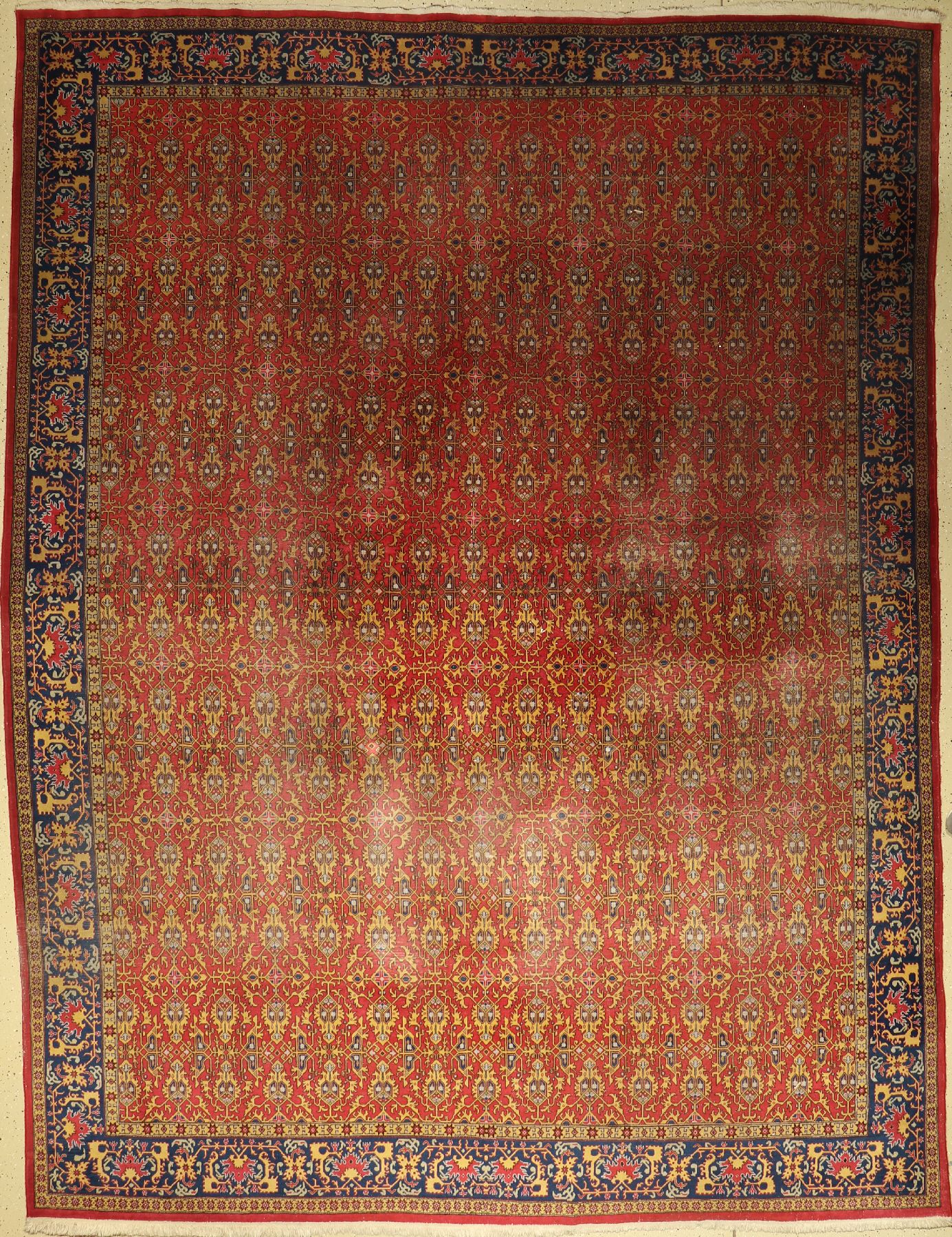 Hereke Lotto Design, Türkei, um 1960, Wolleauf Baumwolle, ca. 383 x 295 cm, EHZ: 4-5