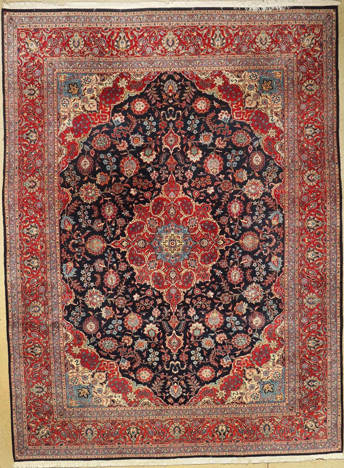 Keschan fein, Persien, ca. 40 Jahre, Korkwolle, ca. 383 x 283 cm, EHZ: 2
