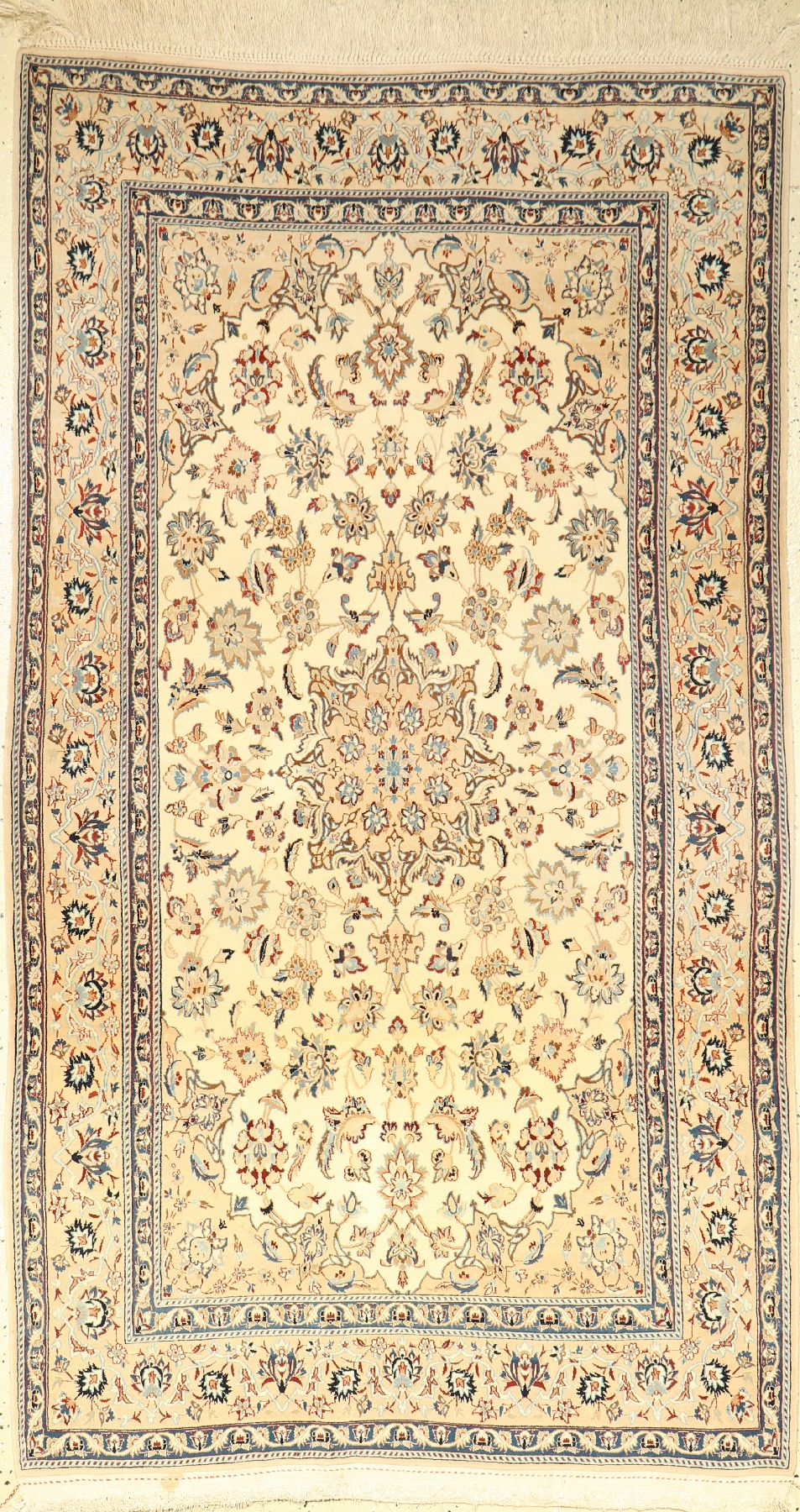 Feiner Nain alt (6 LA), Persien, ca. 40 Jahre, Korkwolle mit Seide, ca. 200 x 111 cm, EHZ: 2