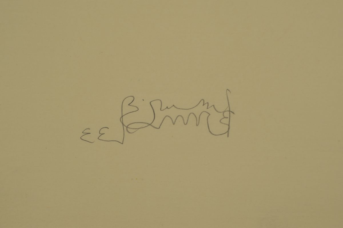 Detail a: Bruno Bruni geb. 1935 Gradara, handsign., ca. 104x72 cm, unter Glas gerahmt ca. 112x80 cm
