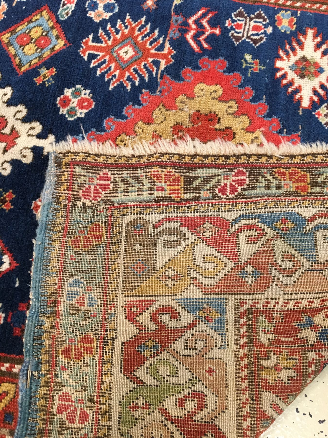 Detail i: Schahsavan "Galerie" antik, Nordwestpersien, 19.Jhd., Wolle geknüpft auf Wolle. Seltener Schahsavan mit erstklassigen Naturfarben. ...