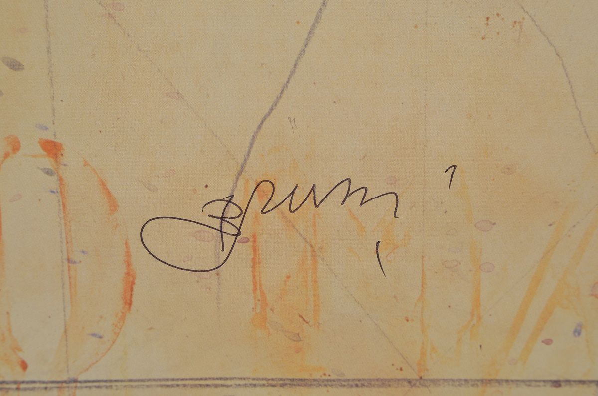 Detail a: Bruno Bruni, geb. 1935, Farboffset, handsigniert, ca. 90x80cm/106x96cm