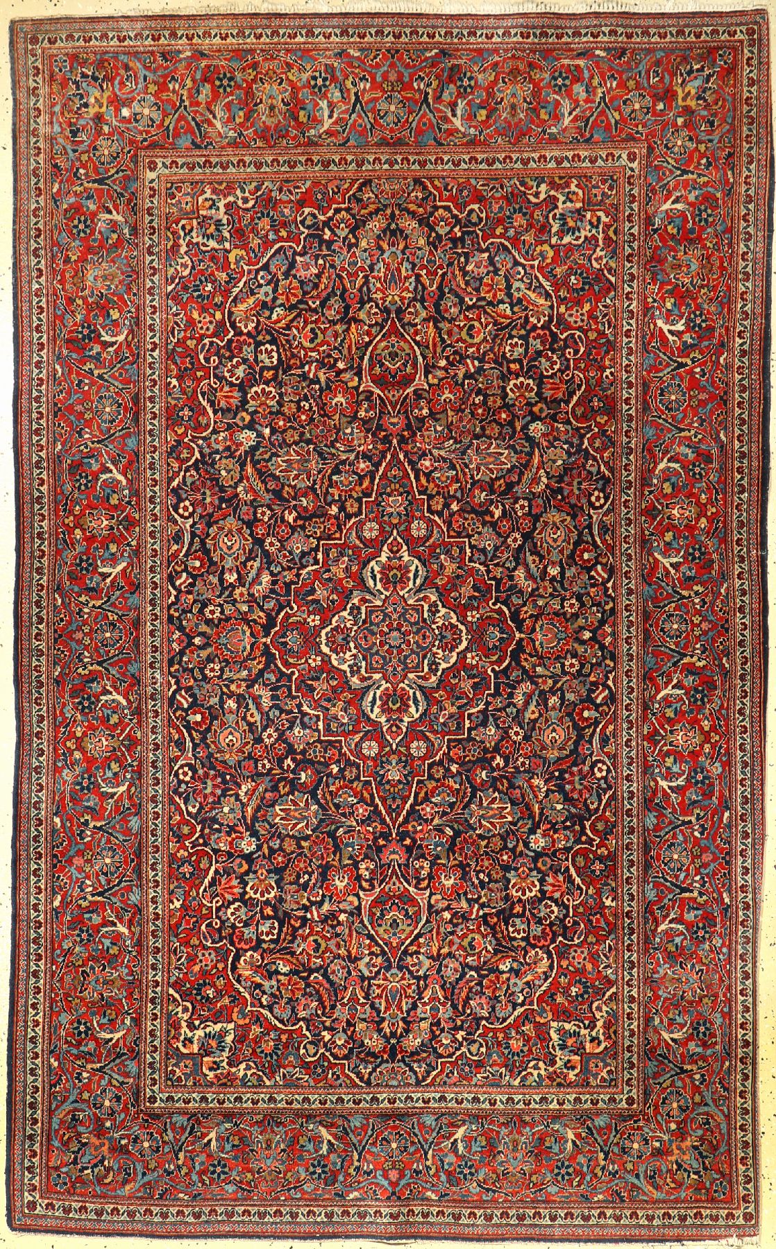 Keschan Kork alt, Persien, um 1940, Korkwolle, ca. 215 x 134 cm, EHZ: 3-4