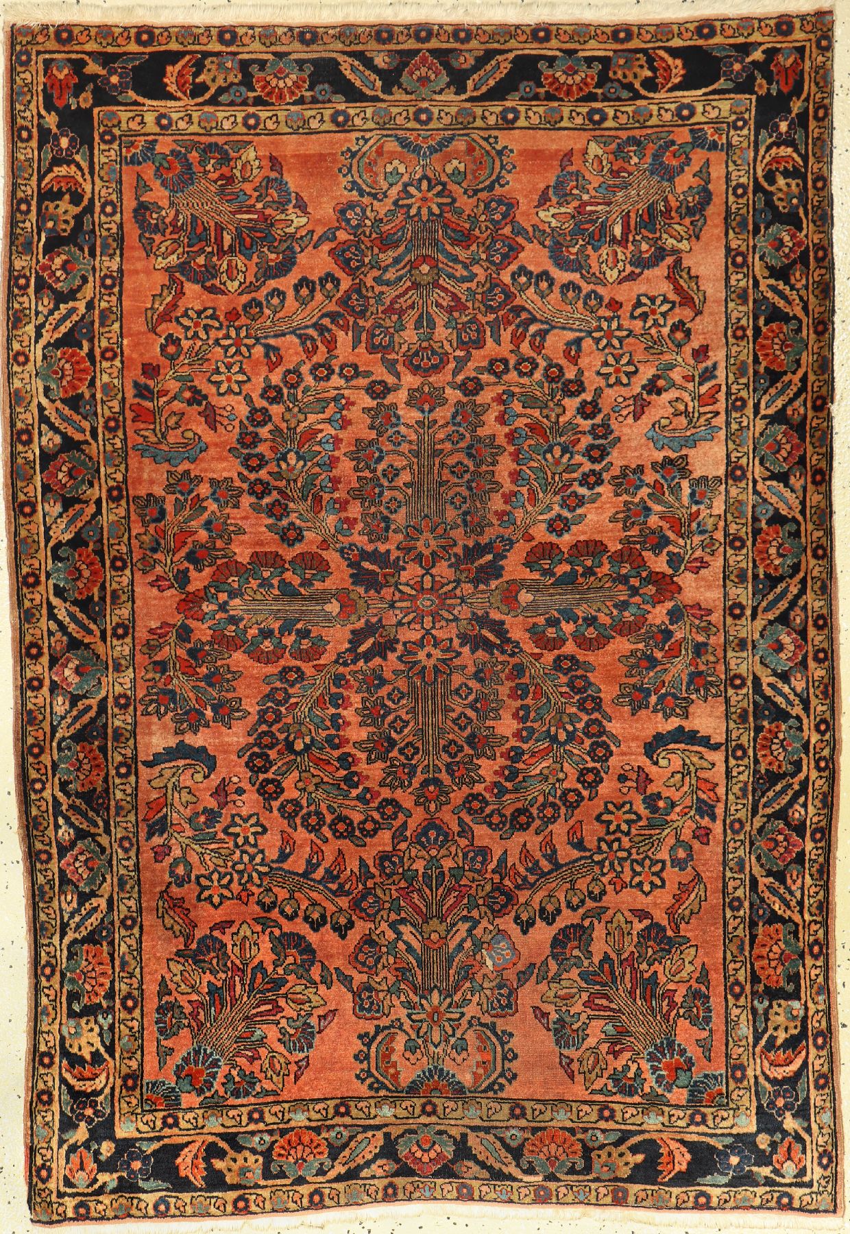 Sarogh US Re-Import, Persien, um 1920, Korkwolle, ca. 143 x 100 cm, EHZ: 4(zwei kl. Risse am Ran