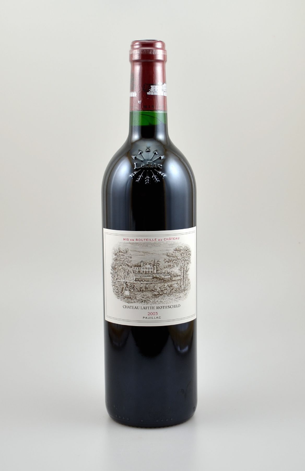 1 Flasche 2003 Chateau Lafite Rothschild, Pauillac, Premier Grand Cru Classe, 75 cl, 12,5 % Vol., Füllstand: into neck, hervorragender ...
