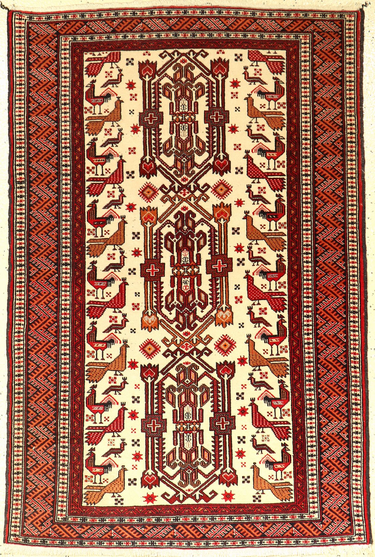 Torkman alt, Persien, ca. 60 Jahre, Wolle auf Wolle, ca. 147 x 98 cm, EHZ: 2