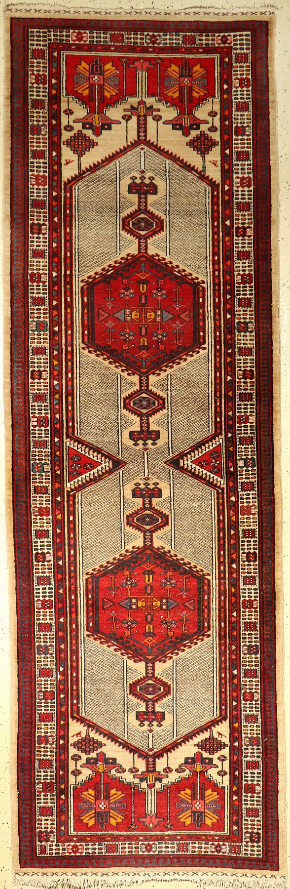 Sarab alt, Persien, ca. 60 Jahre, Wolle aufBaumwolle, ca. 338 x 108 cm, EHZ: 2-3