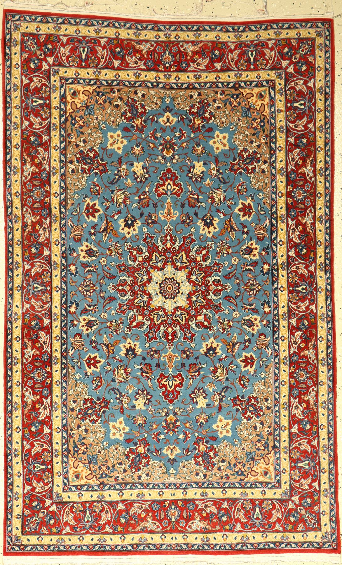 Esfahan fein, Persien, ca. 40 Jahre, Korkwolle auf Seide, ca. 174 x 108 cm, EHZ: 3