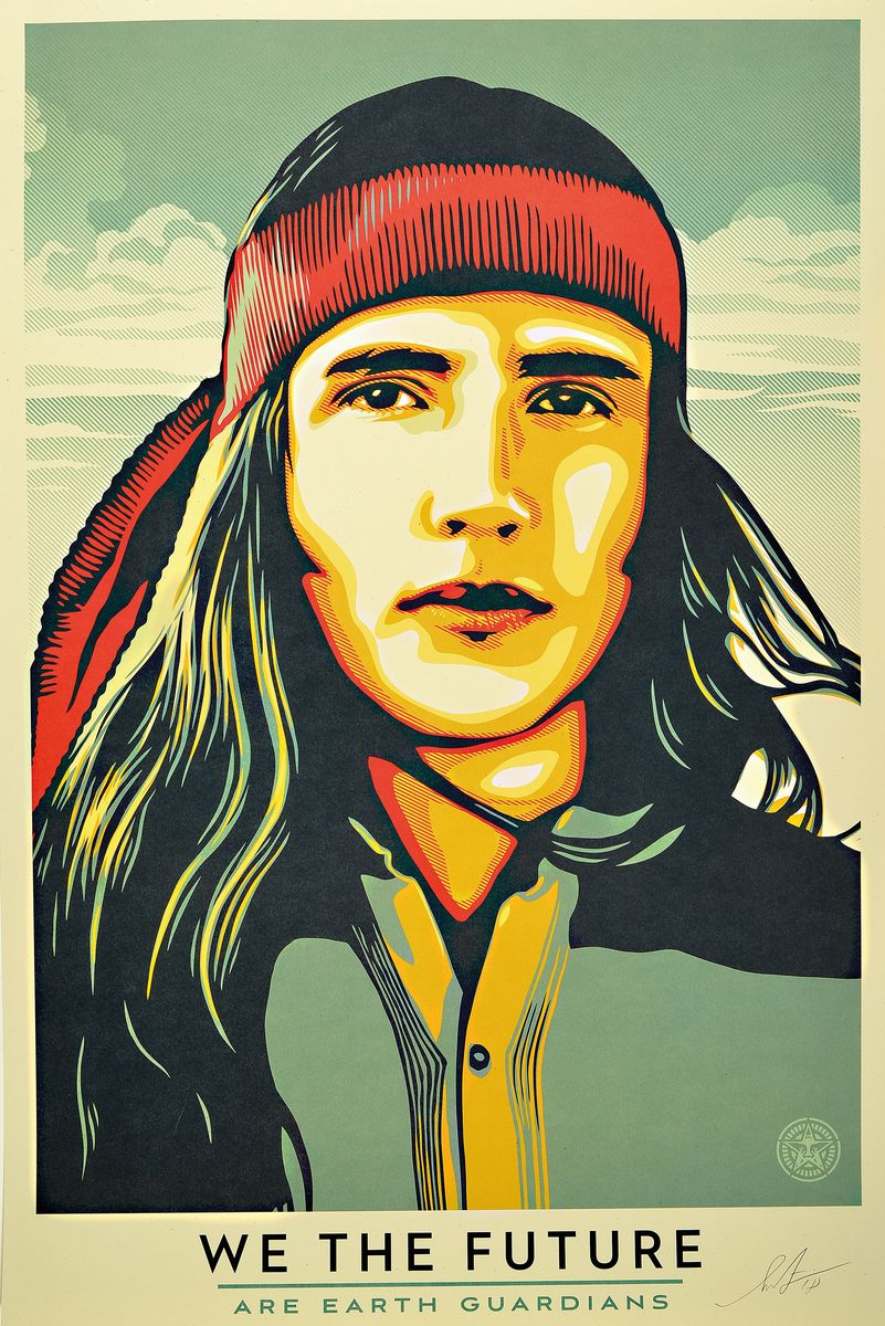 Detail a: Shepard Fairey, geb. 1970, we the future, drei Siebdrucke, alle handsigniert, je ca. 91 x 61cm