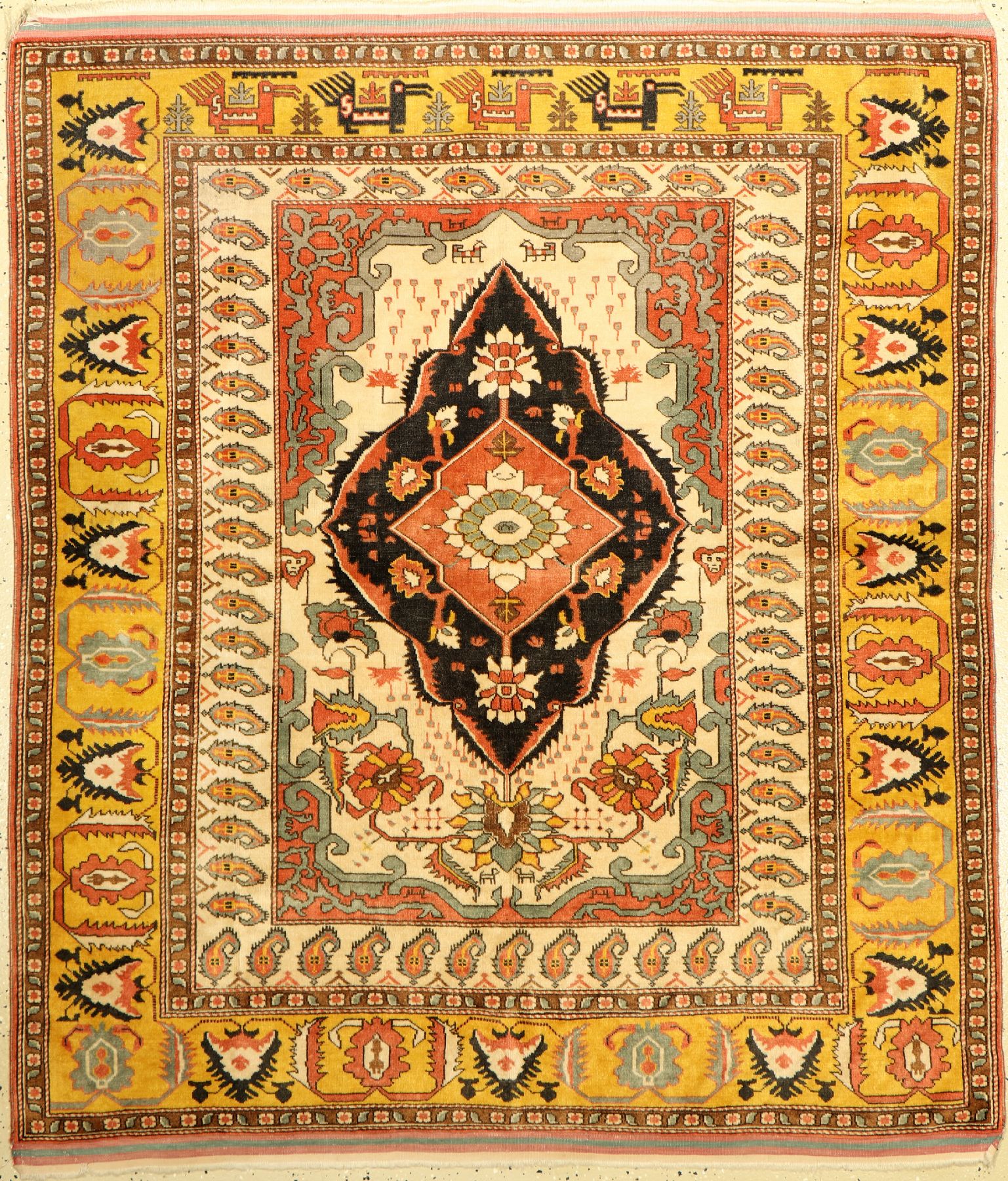 Ghouchan, Persien, ca. 40 Jahre, Wolle auf Wolle, ca. 160 x 140 cm, EHZ: 2