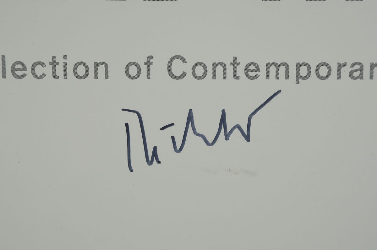 Detail a: Gerhard Richter, geb. 1932, Seestück, Offset-Litho, handsign., unter Glas gerahmt, 104x73 cm