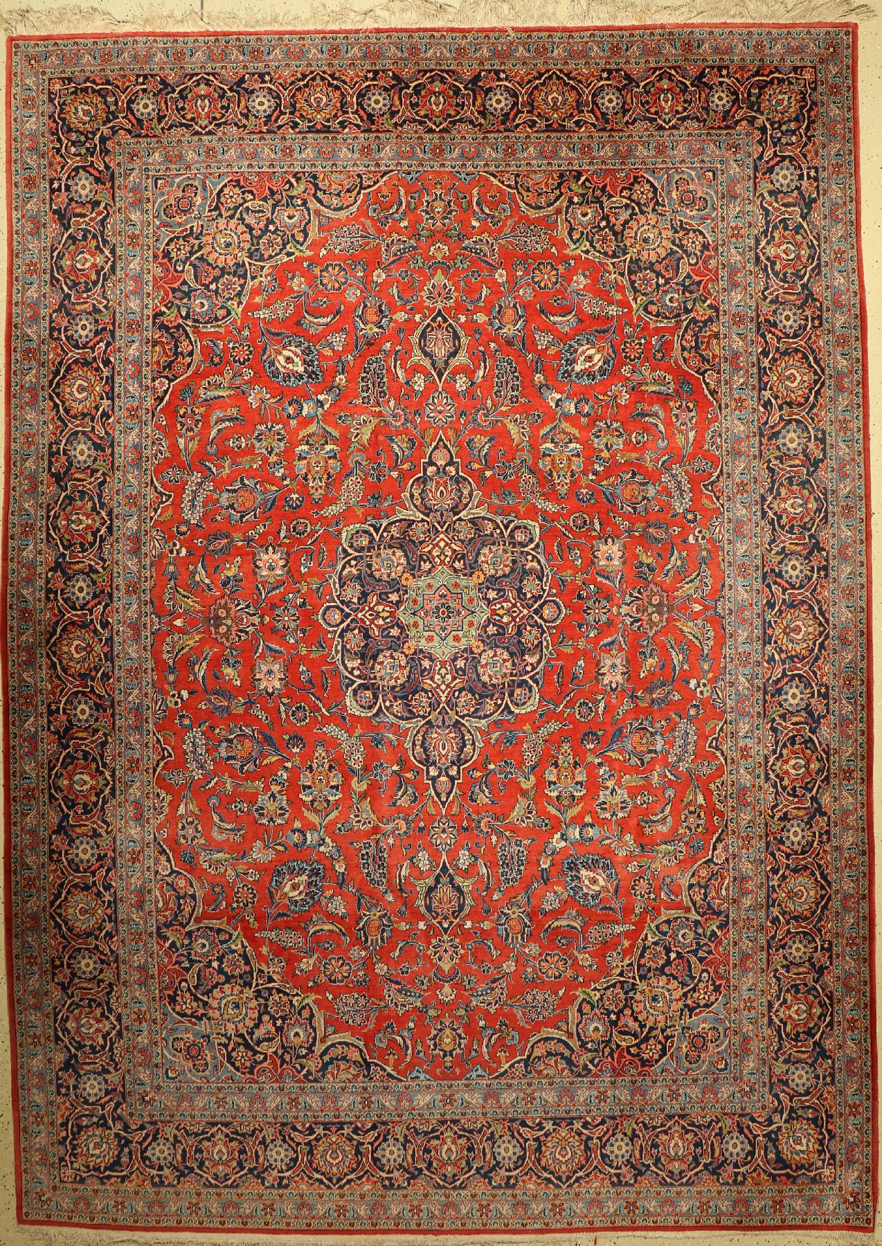 Keschan alt, Persien, um 1950, Wolle auf Baumwolle, ca. 376 x 270 cm, EHZ: 2-3