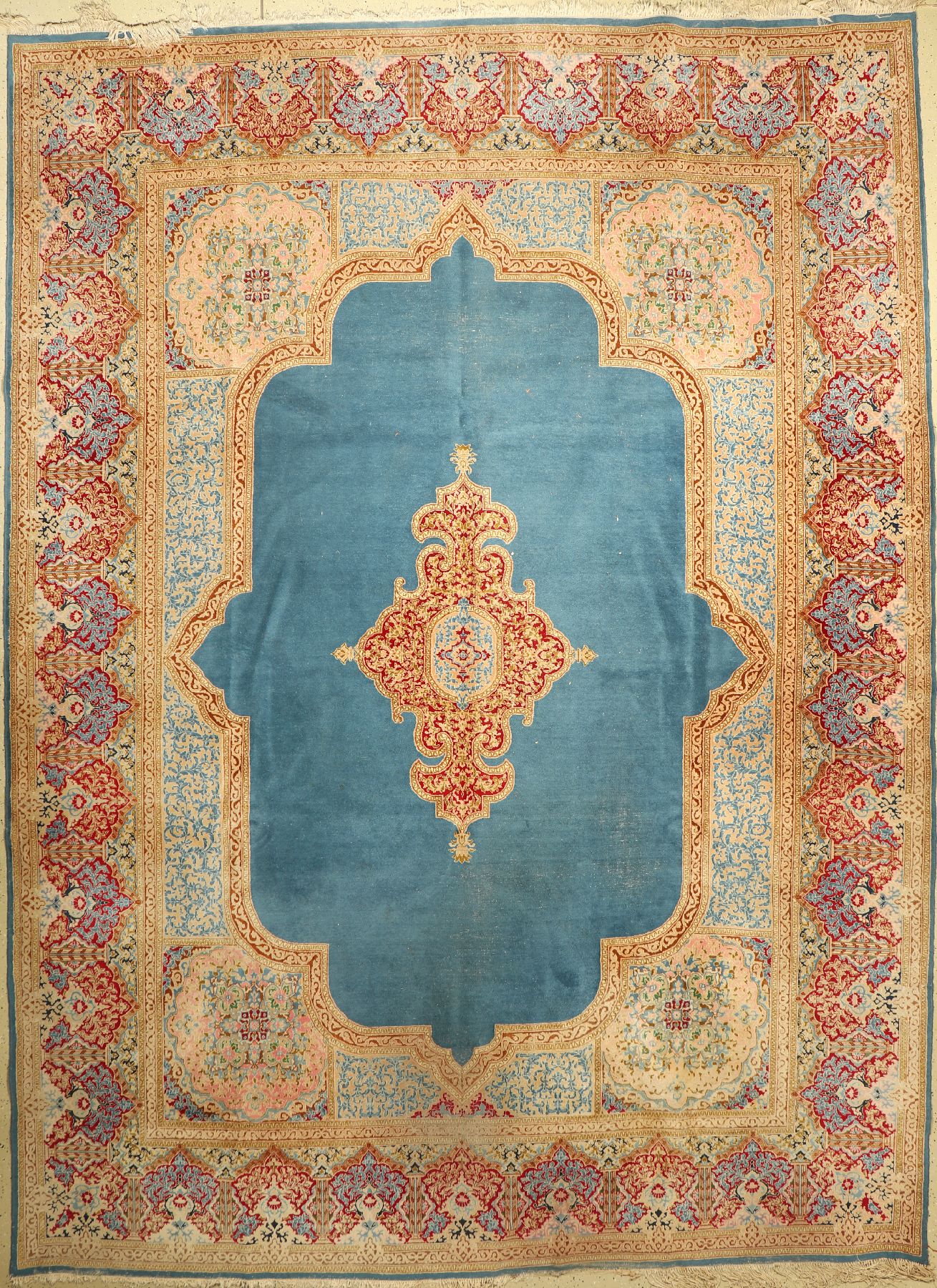 Kerman, Persien, ca. 50 Jahre, Wolle auf Baumwolle, ca. 418 x 307 cm, EHZ: 4-5